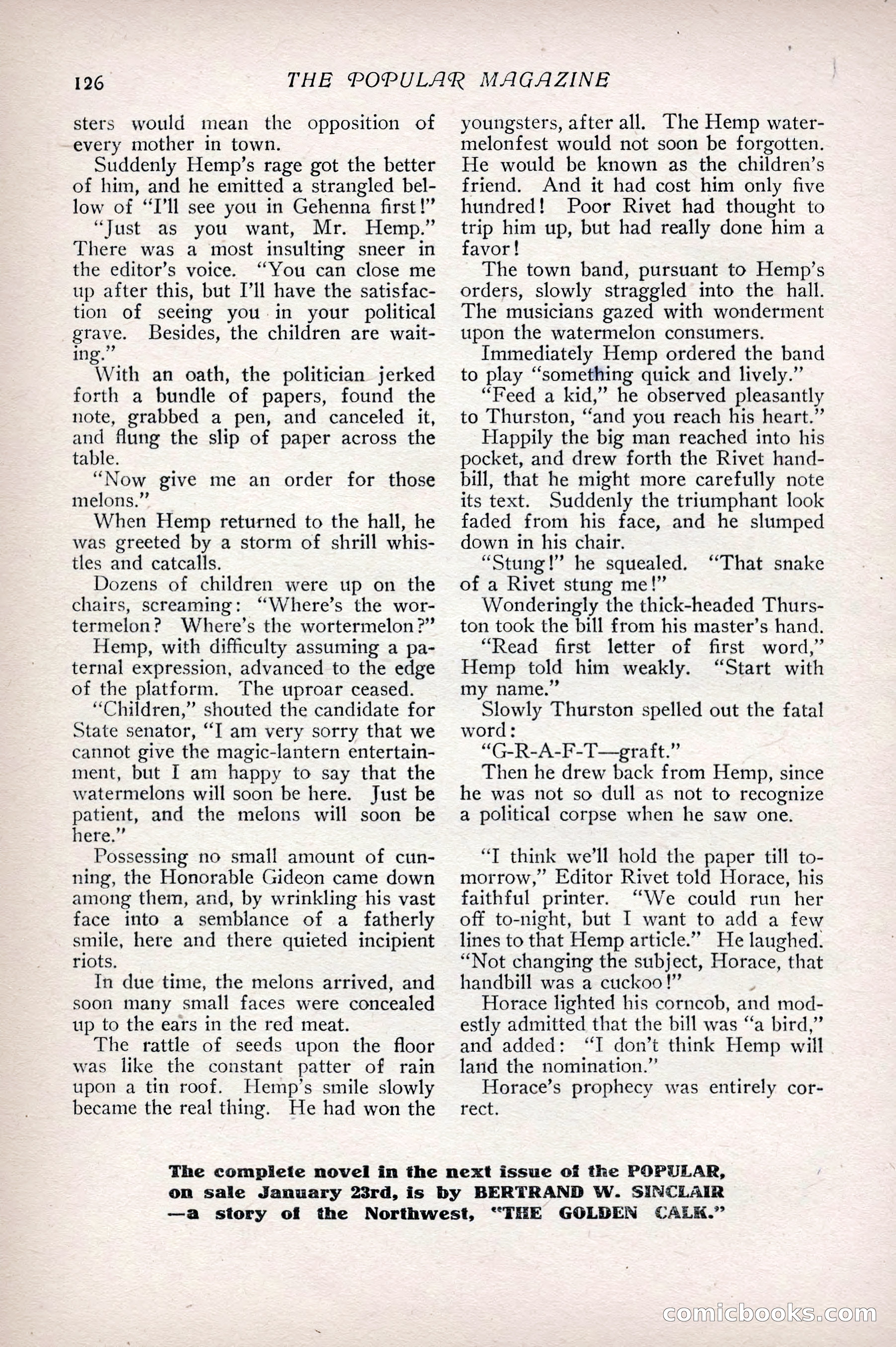 The Popular Magazine, Vol. 31, No. 4 — page 129 of 263