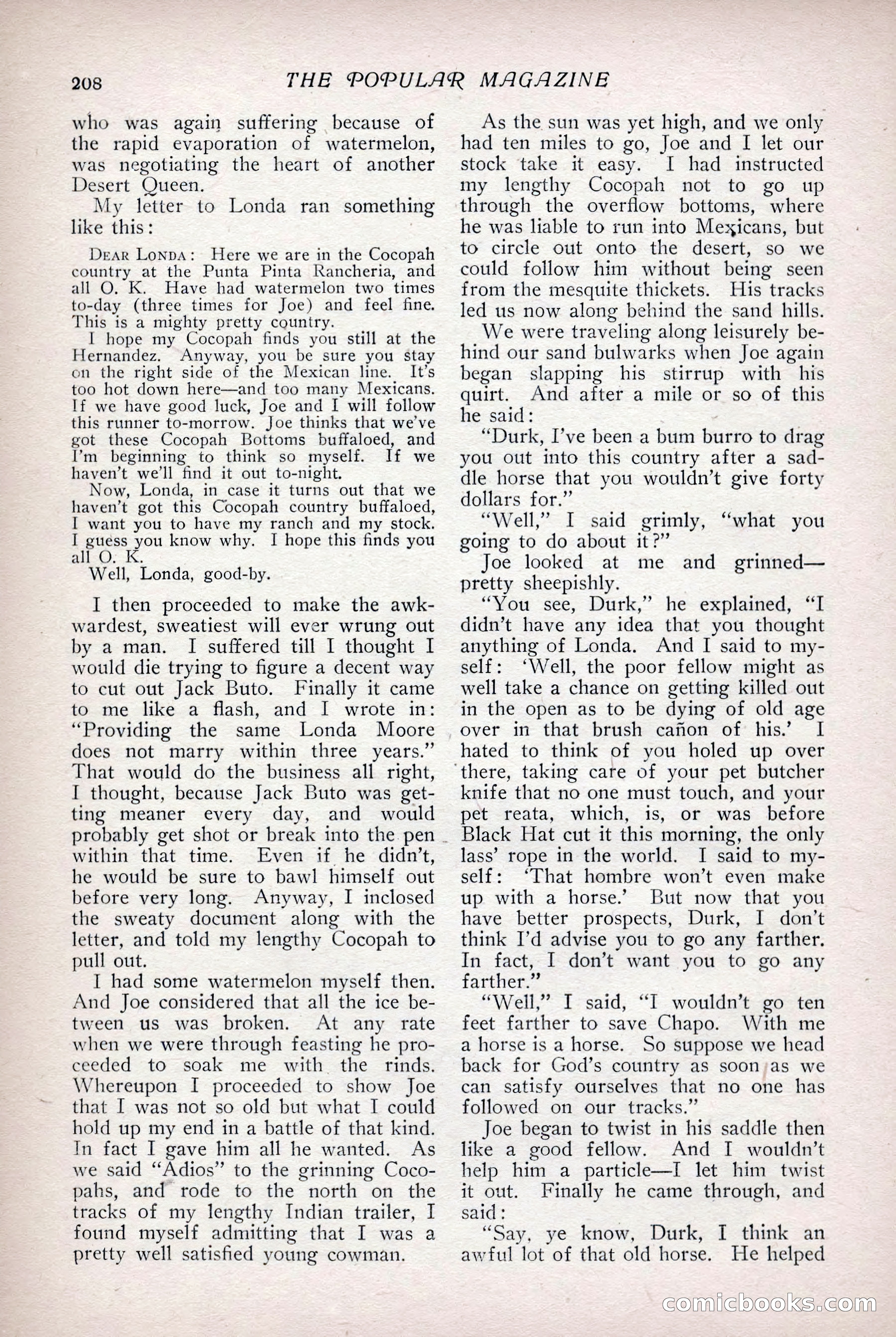 The Popular Magazine, Vol. 31, No. 4 — page 211 of 263