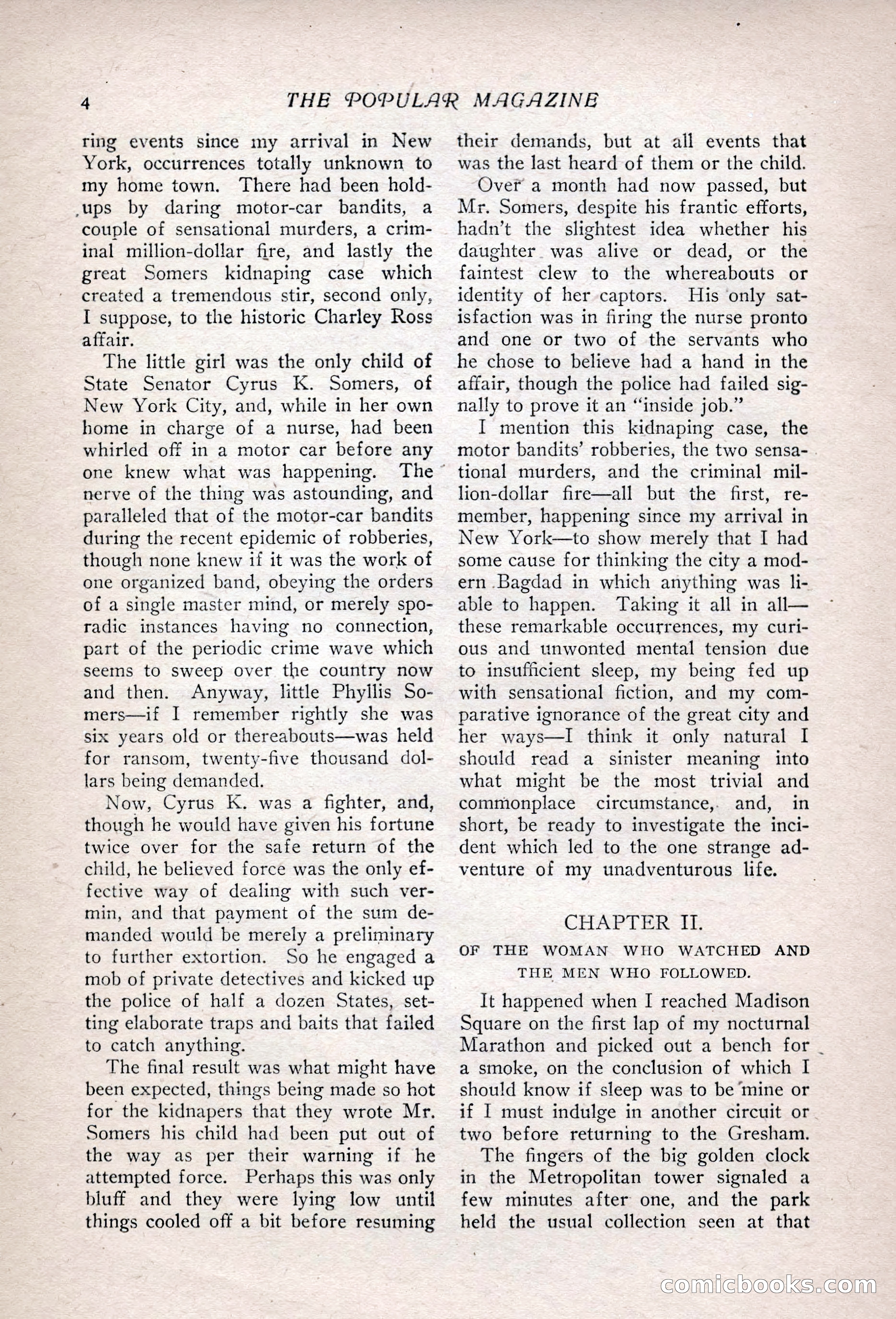 The Popular Magazine, Vol. 35, No. 6 — page 14 of 252