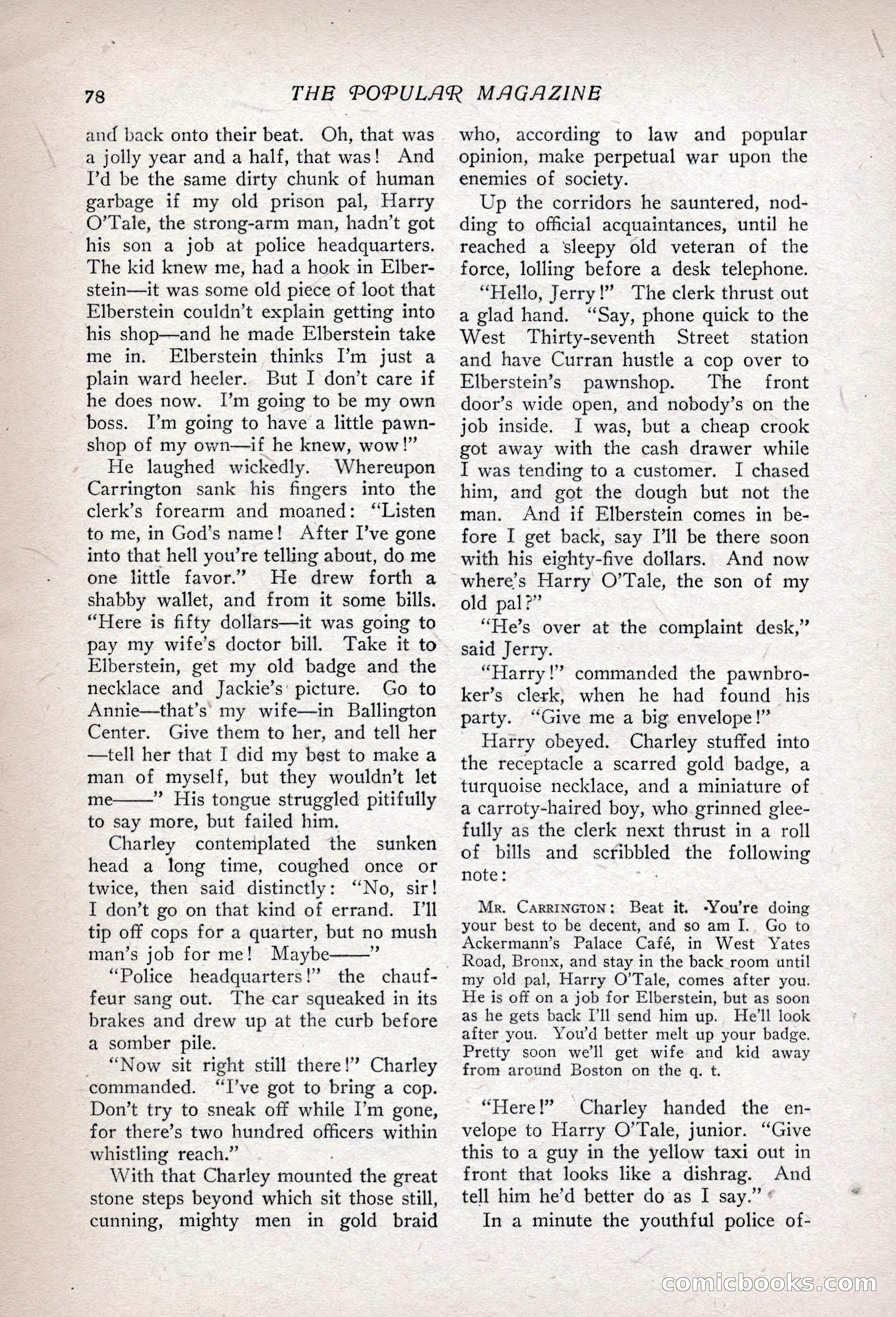 The Popular Magazine, Vol. 35, No. 6 — page 88 of 252