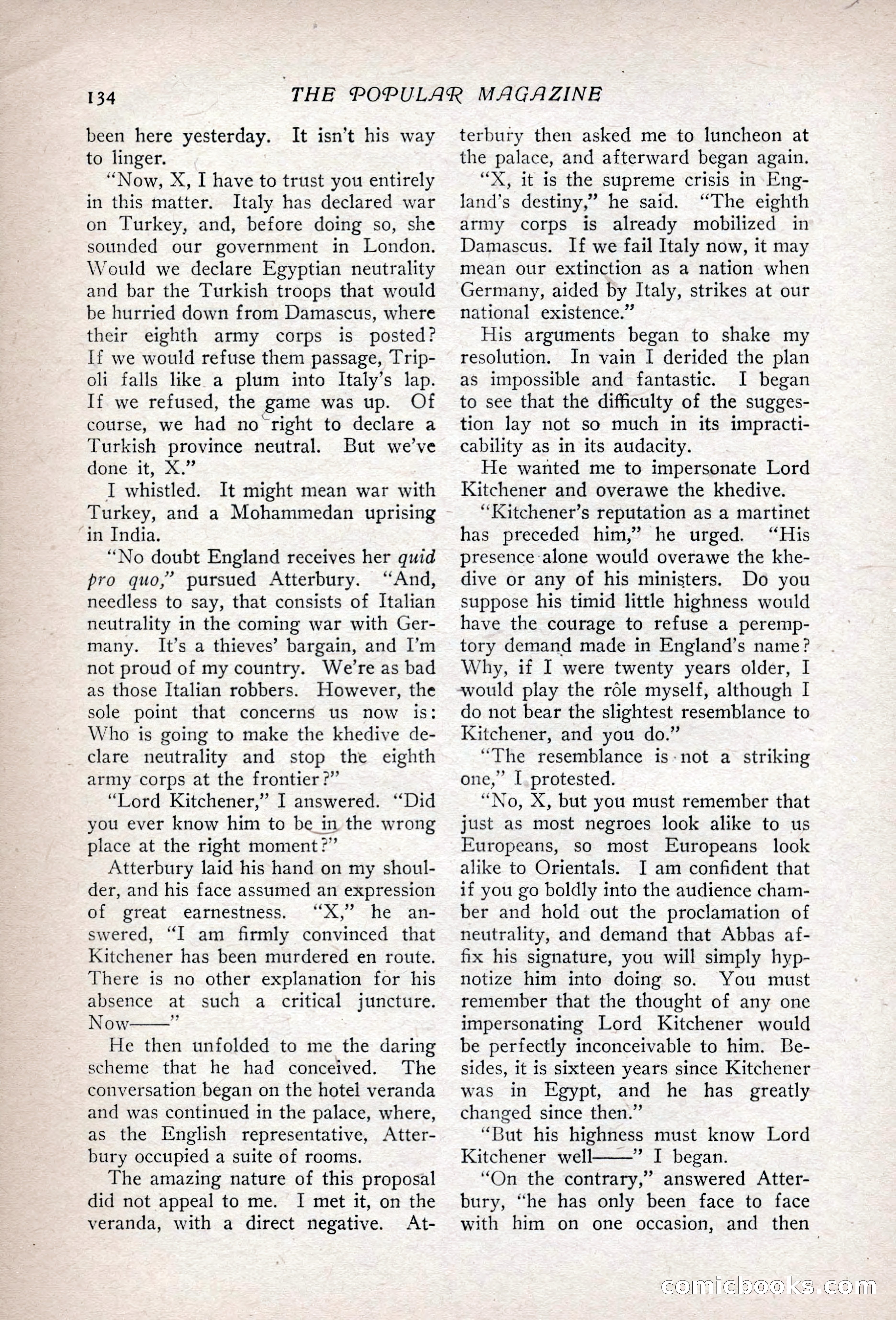 The Popular Magazine, Vol. 35, No. 6 — page 144 of 252