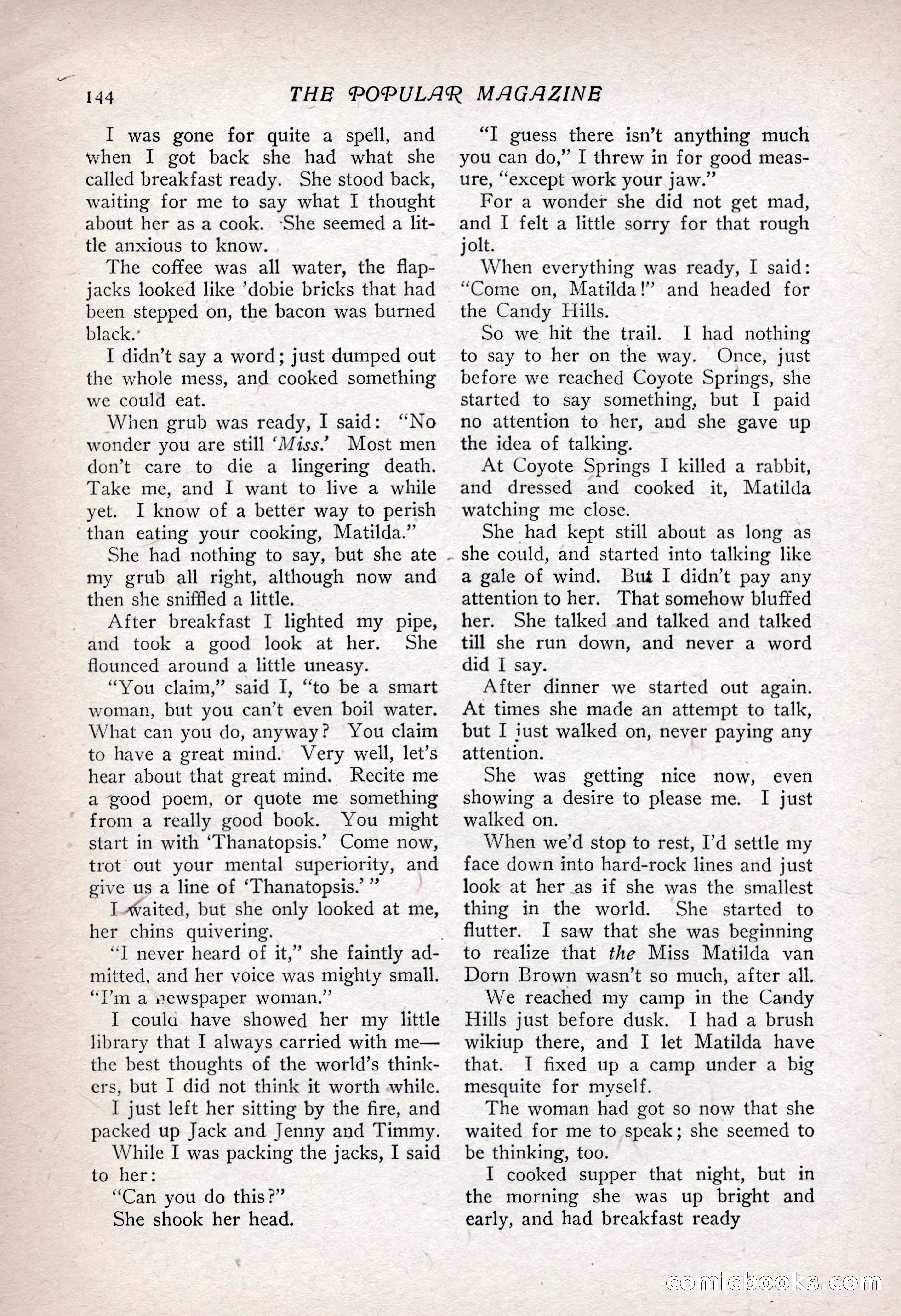 The Popular Magazine, Vol. 35, No. 6 — page 154 of 252