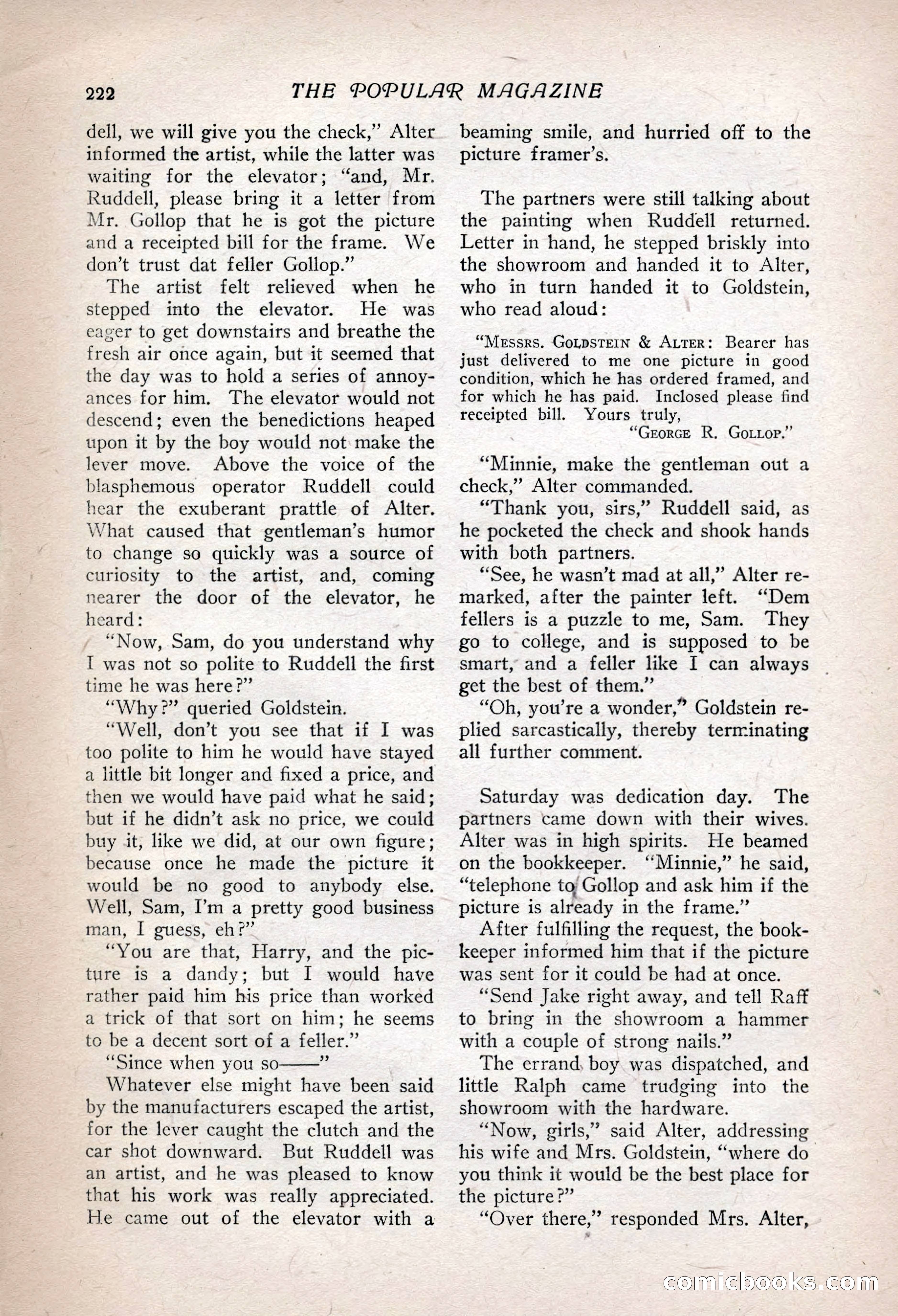 The Popular Magazine, Vol. 35, No. 6 — page 232 of 252