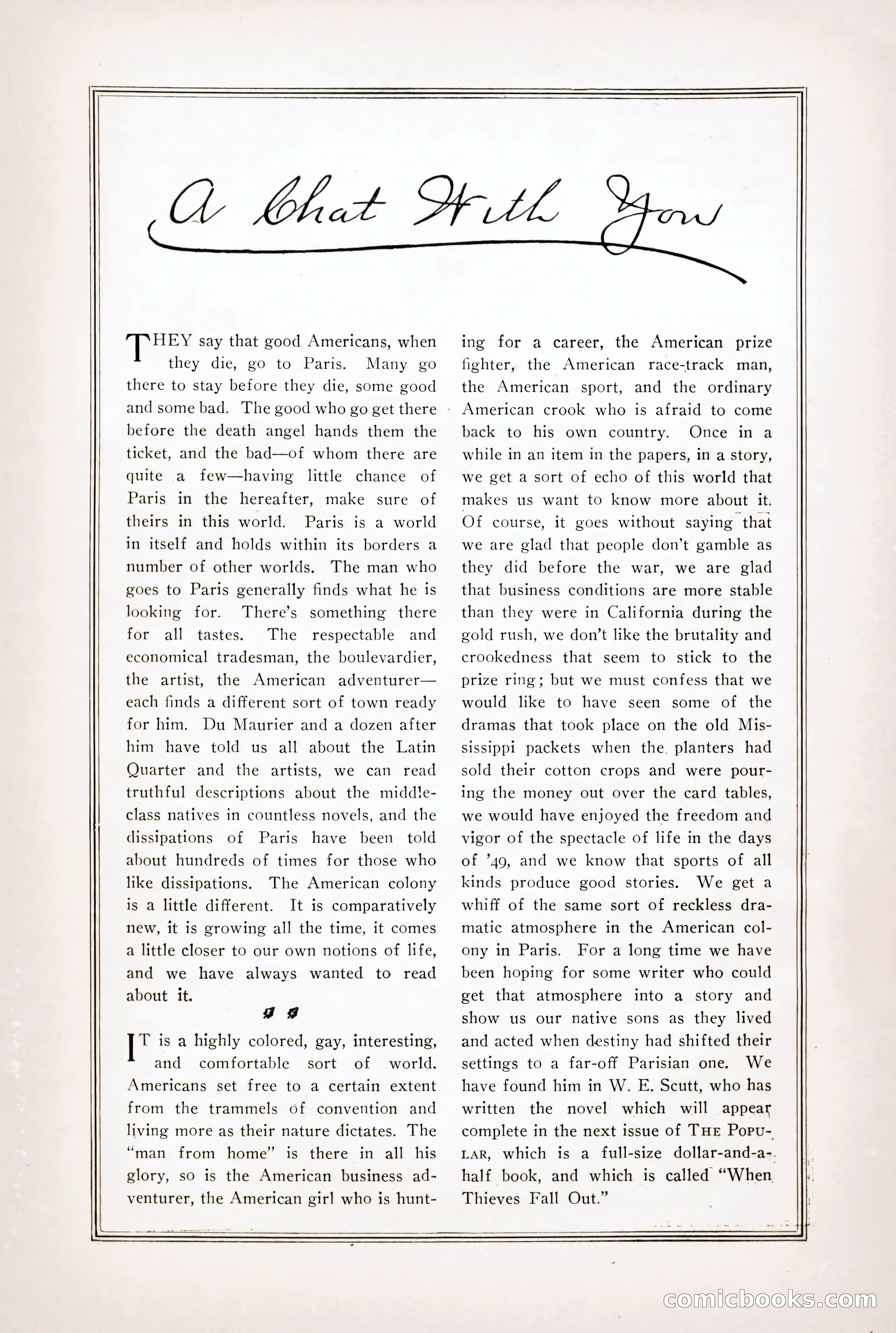 The Popular Magazine, Vol. 35, No. 6 — page 235 of 252