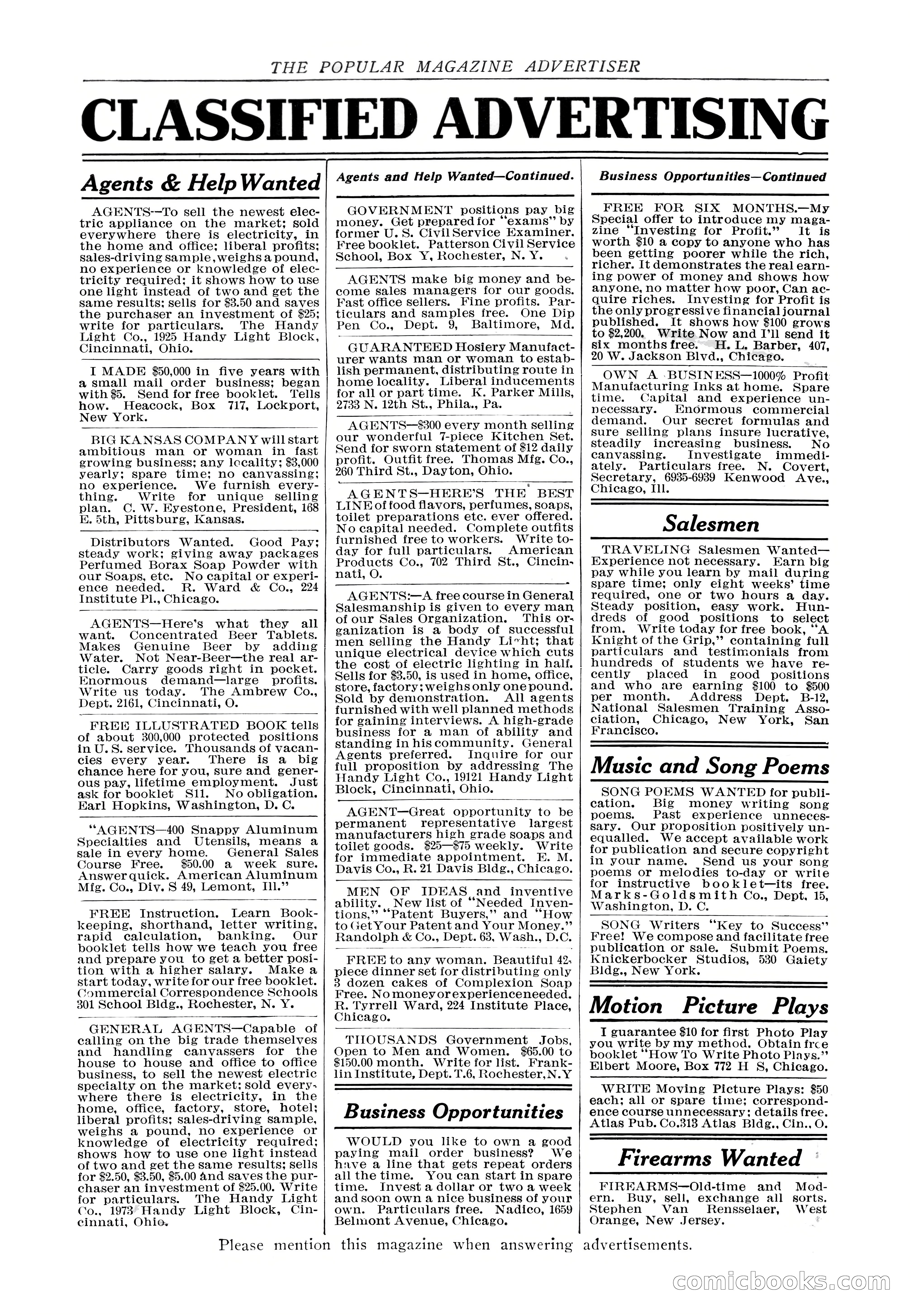 The Popular Magazine, Vol. 36, No. 4 — page 10 of 238