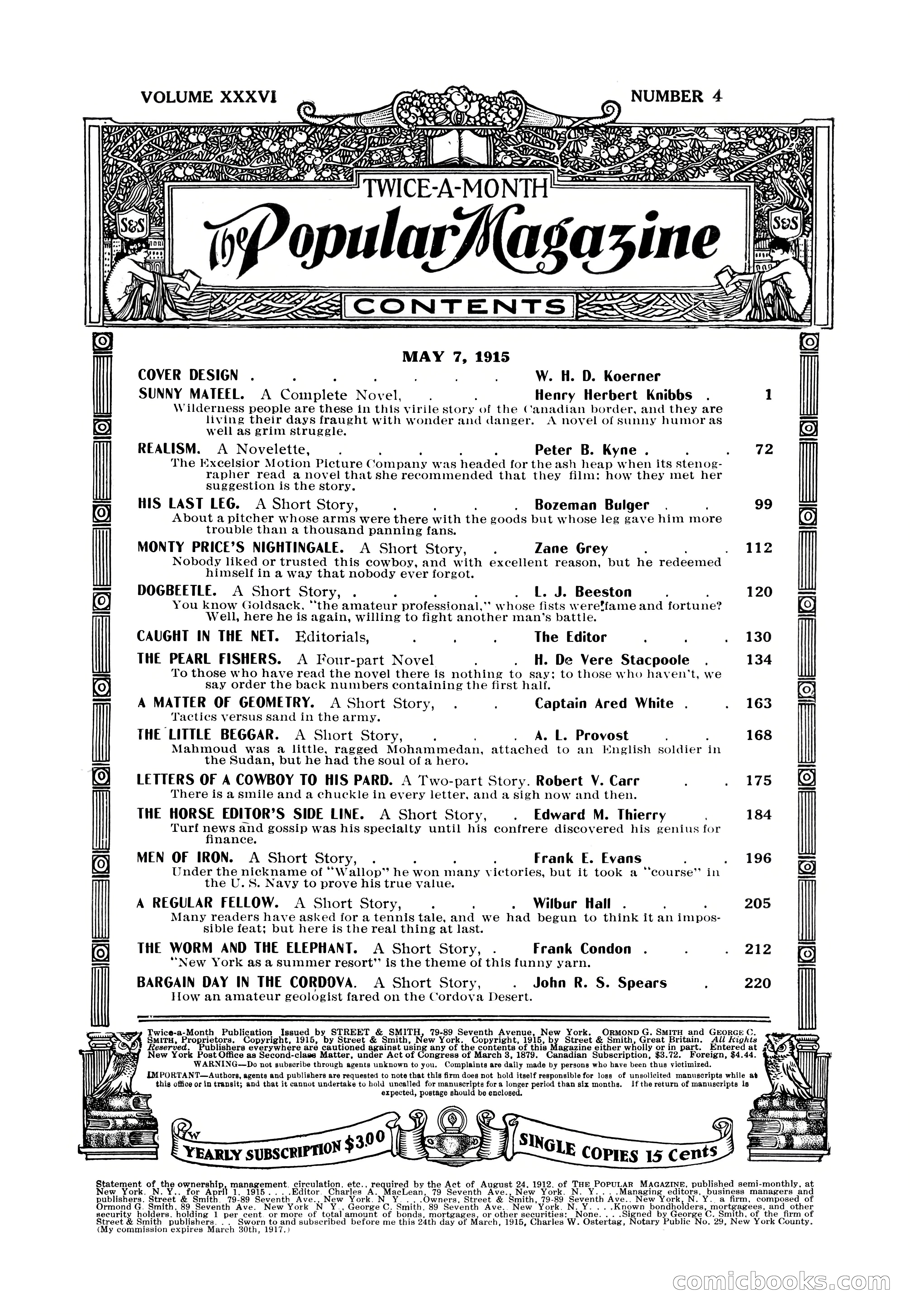 The Popular Magazine, Vol. 36, No. 4 — page 11 of 238