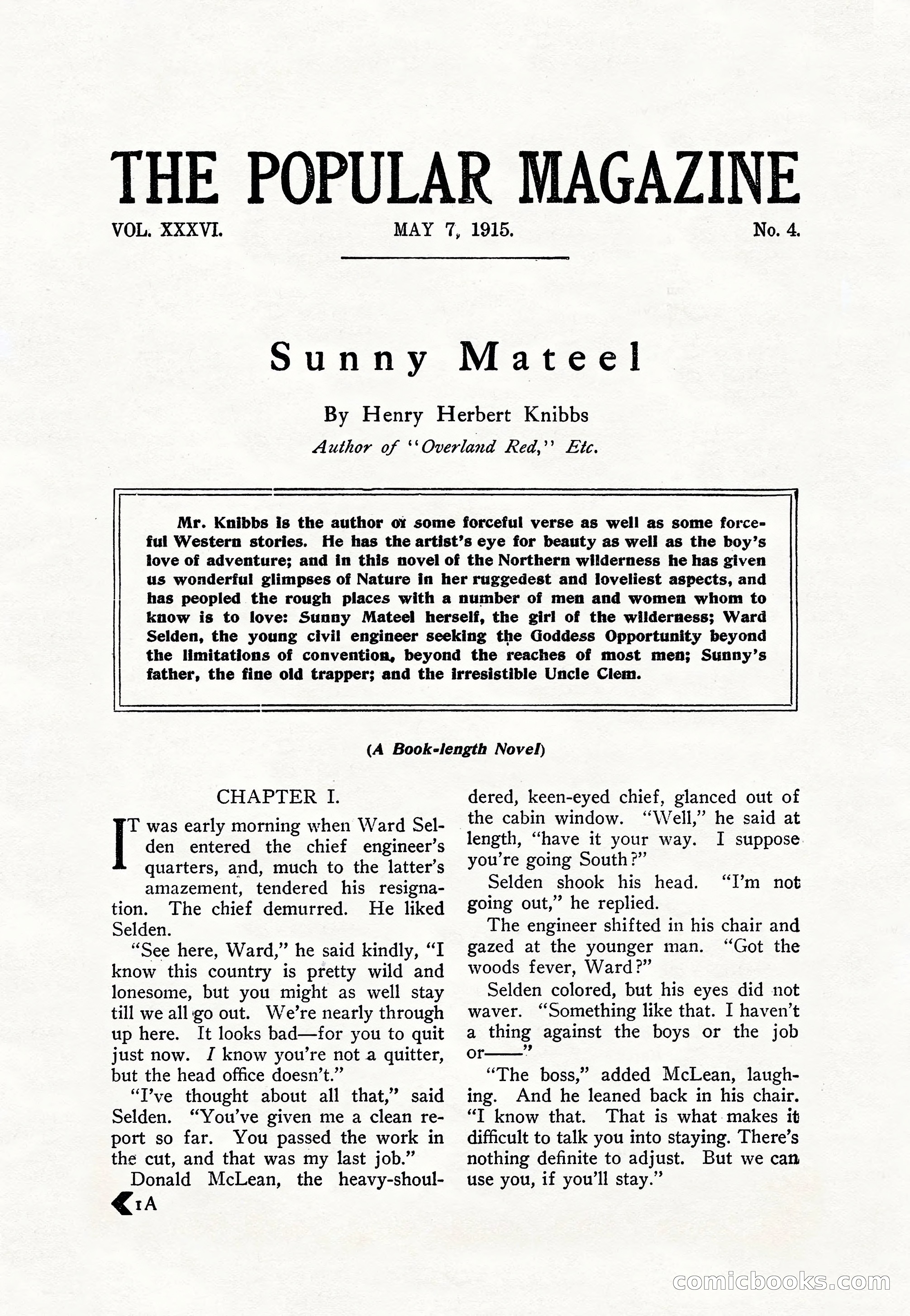 The Popular Magazine, Vol. 36, No. 4 — page 13 of 238