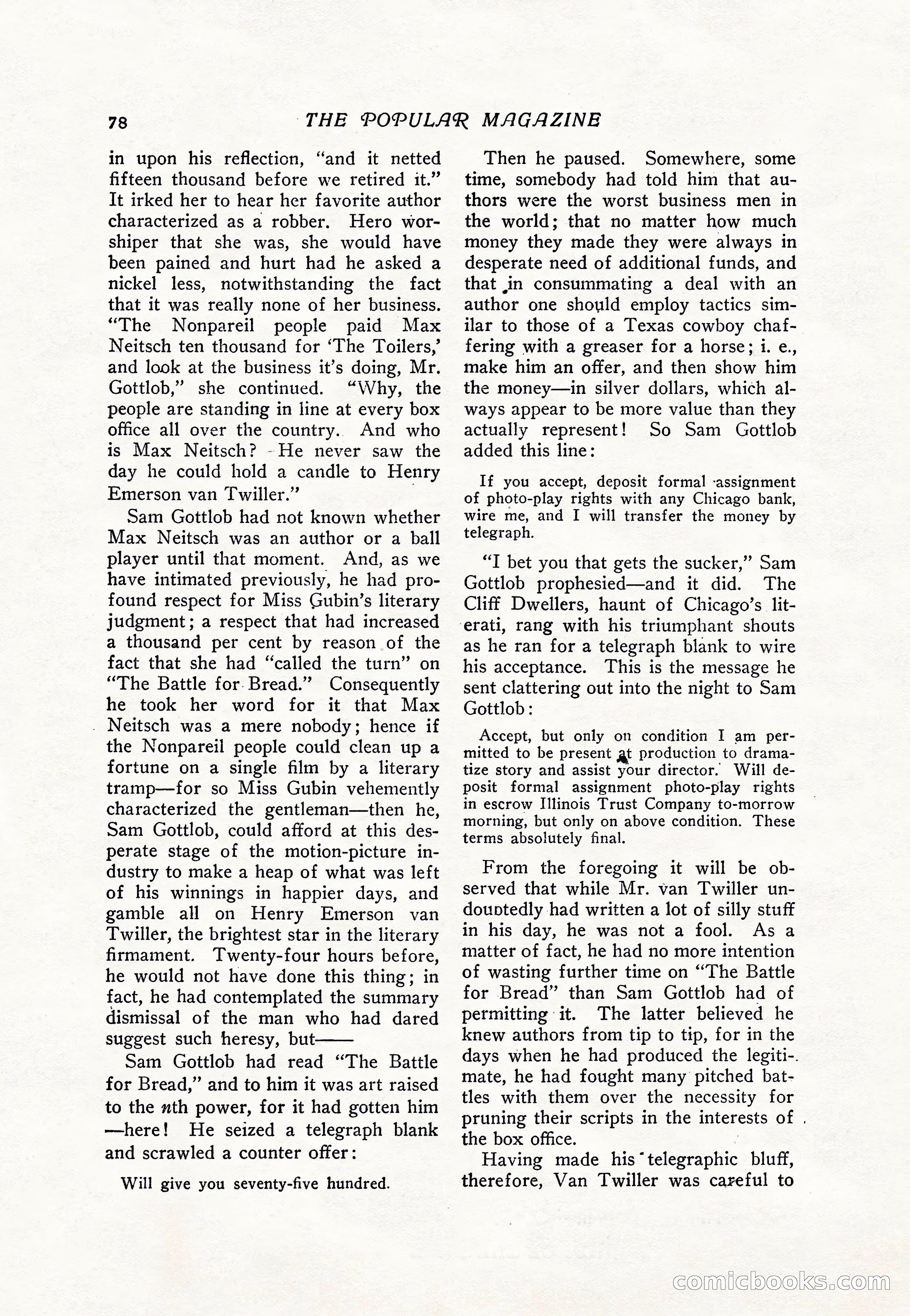 The Popular Magazine, Vol. 36, No. 4 — page 90 of 238
