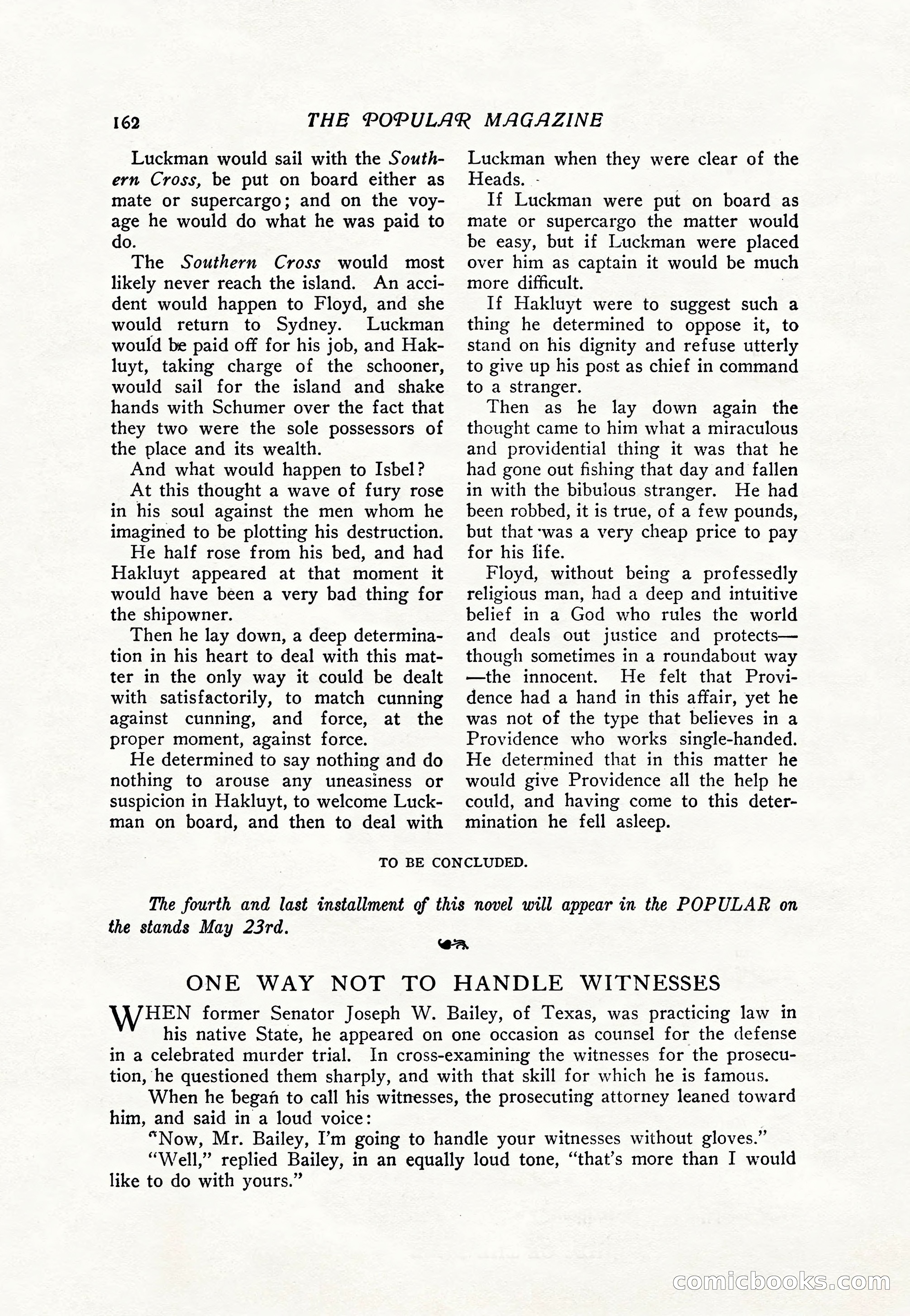The Popular Magazine, Vol. 36, No. 4 — page 174 of 238