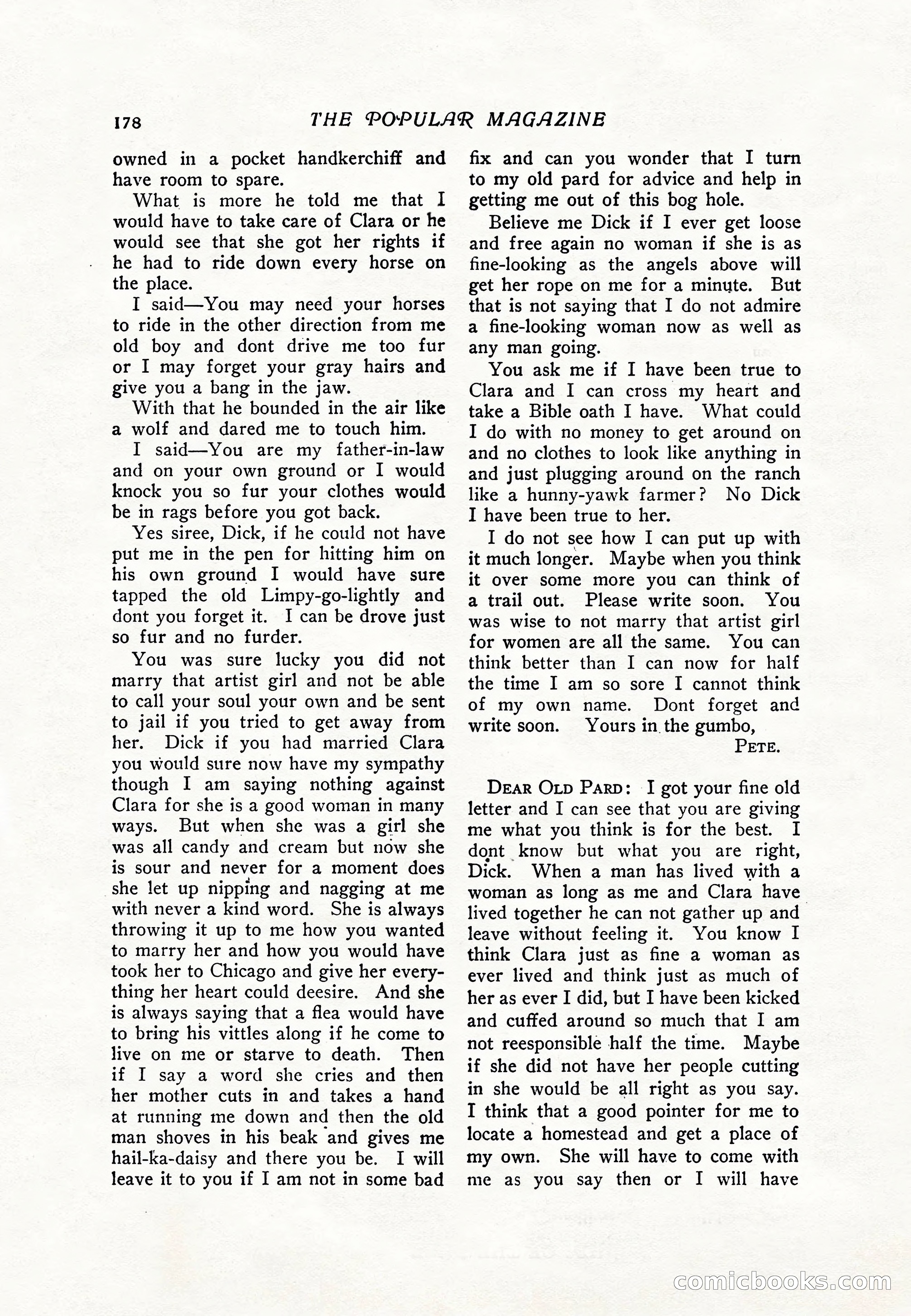 The Popular Magazine, Vol. 36, No. 4 — page 190 of 238