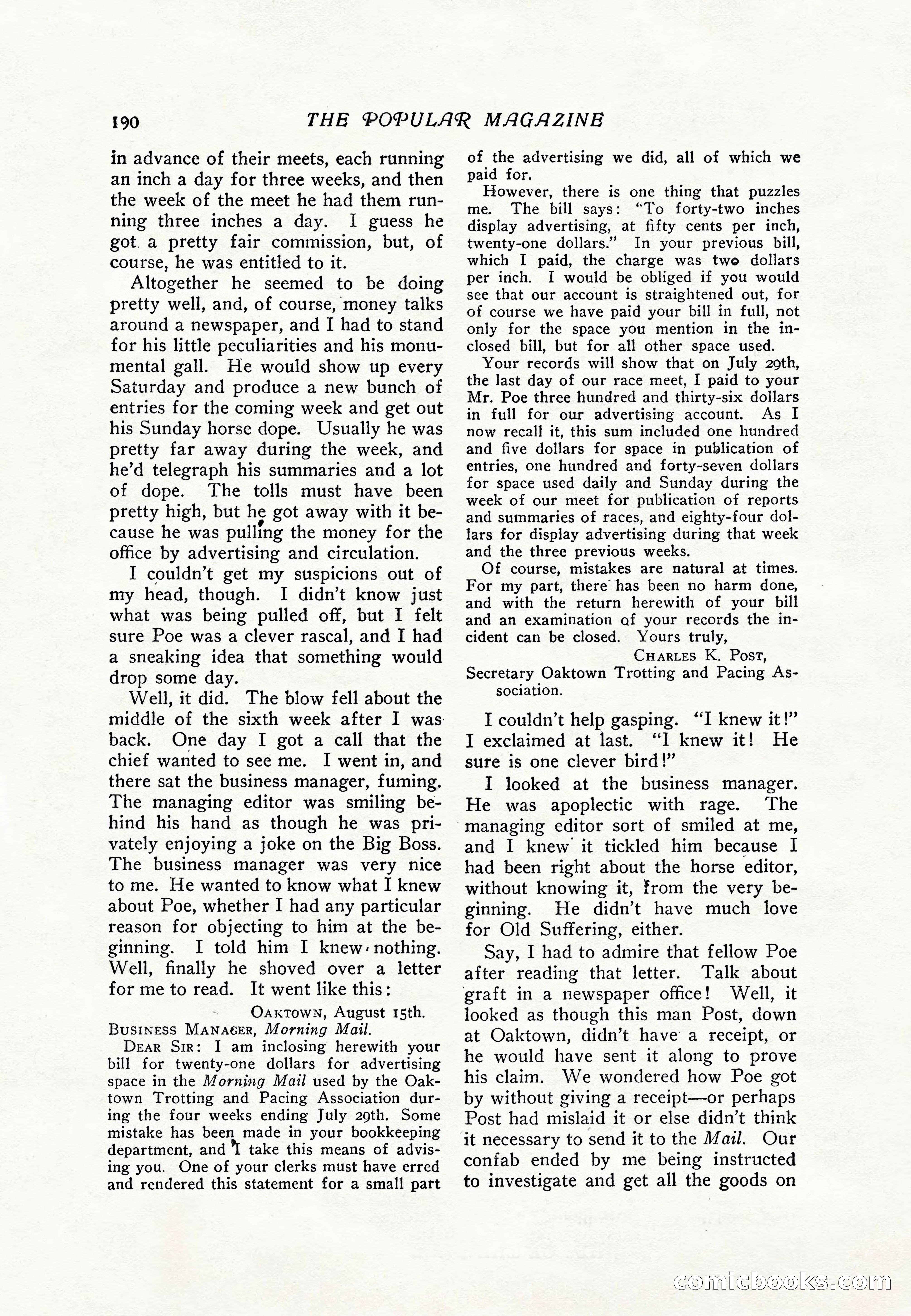 The Popular Magazine, Vol. 36, No. 4 — page 202 of 238