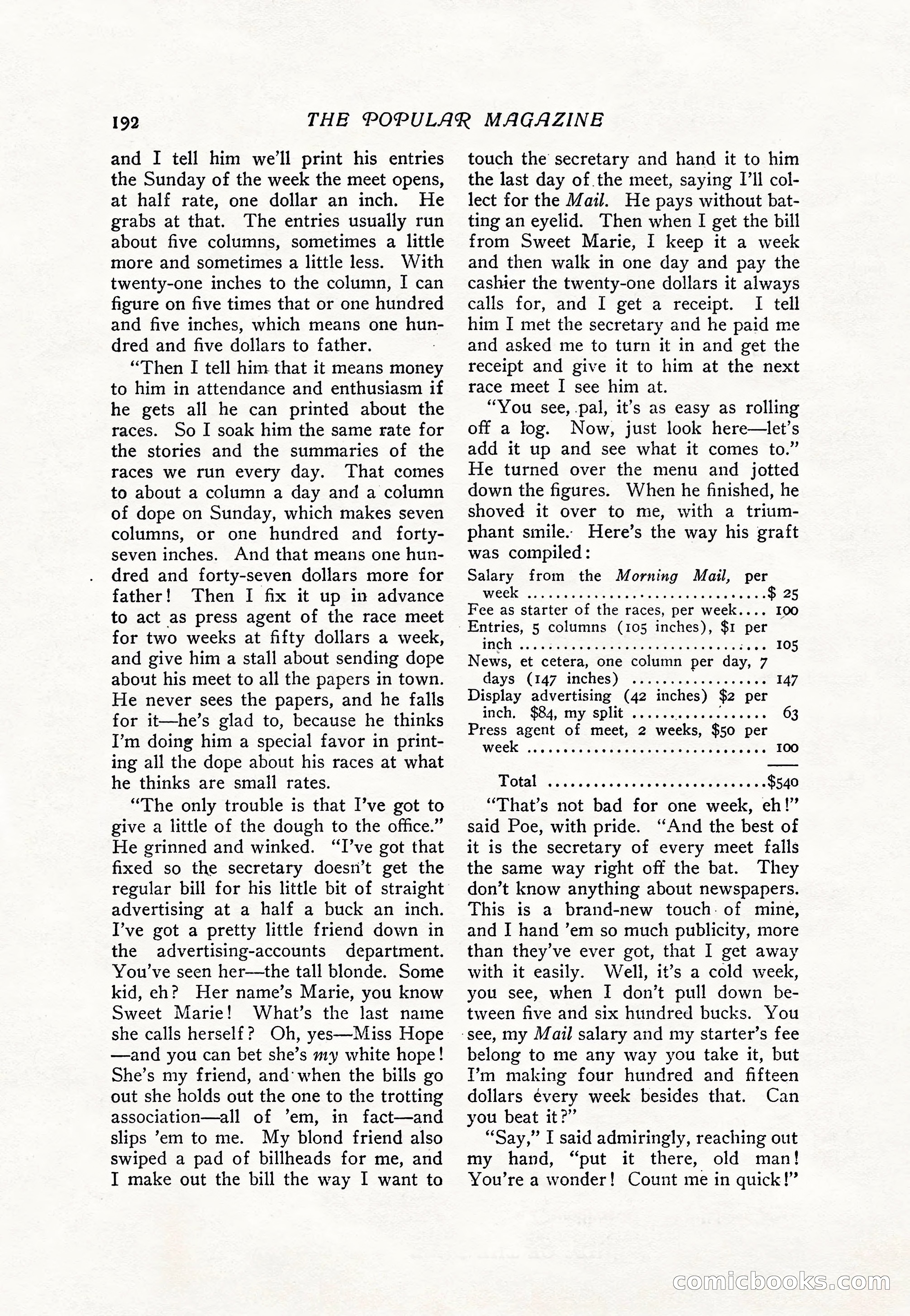 The Popular Magazine, Vol. 36, No. 4 — page 204 of 238