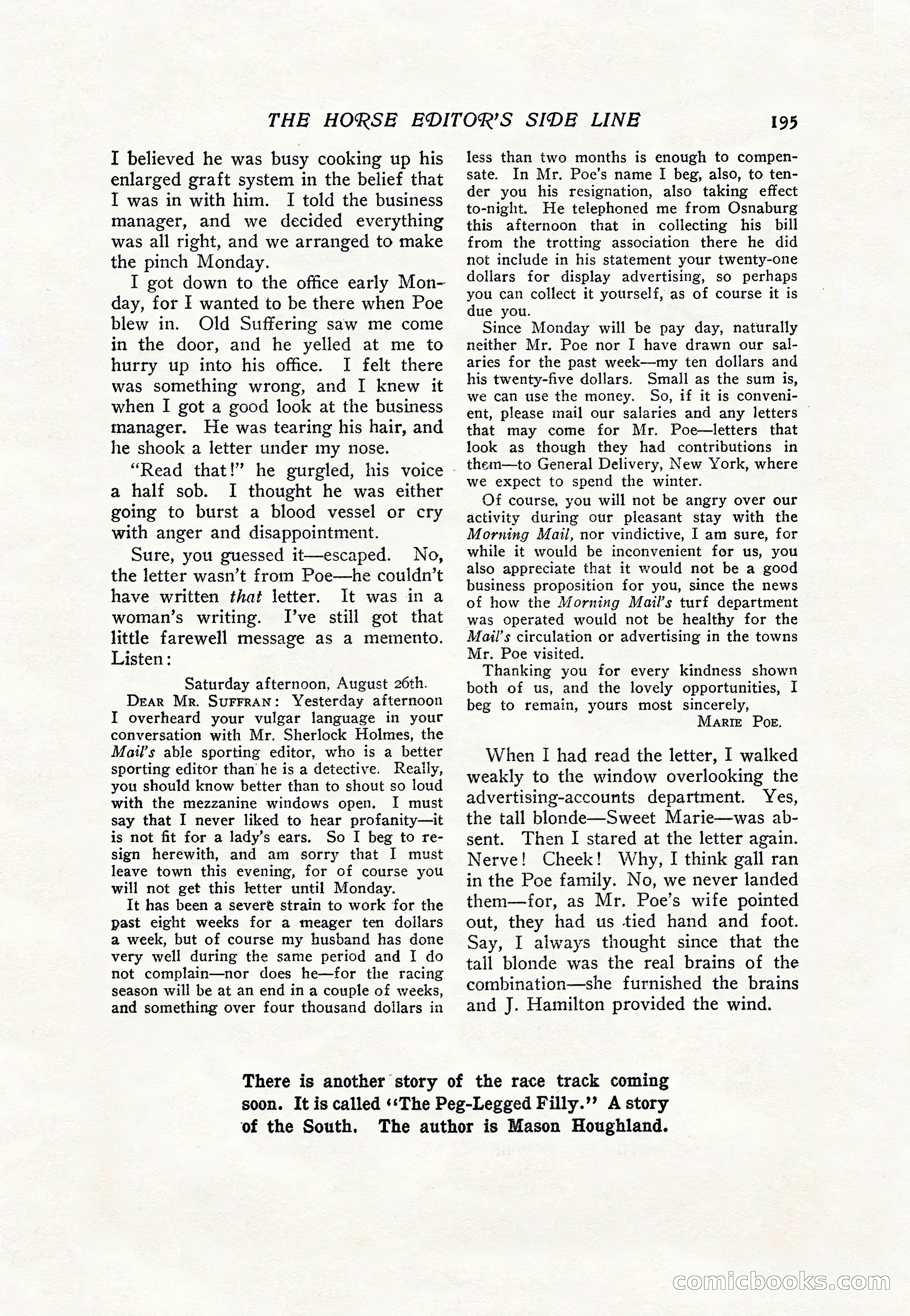 The Popular Magazine, Vol. 36, No. 4 — page 207 of 238