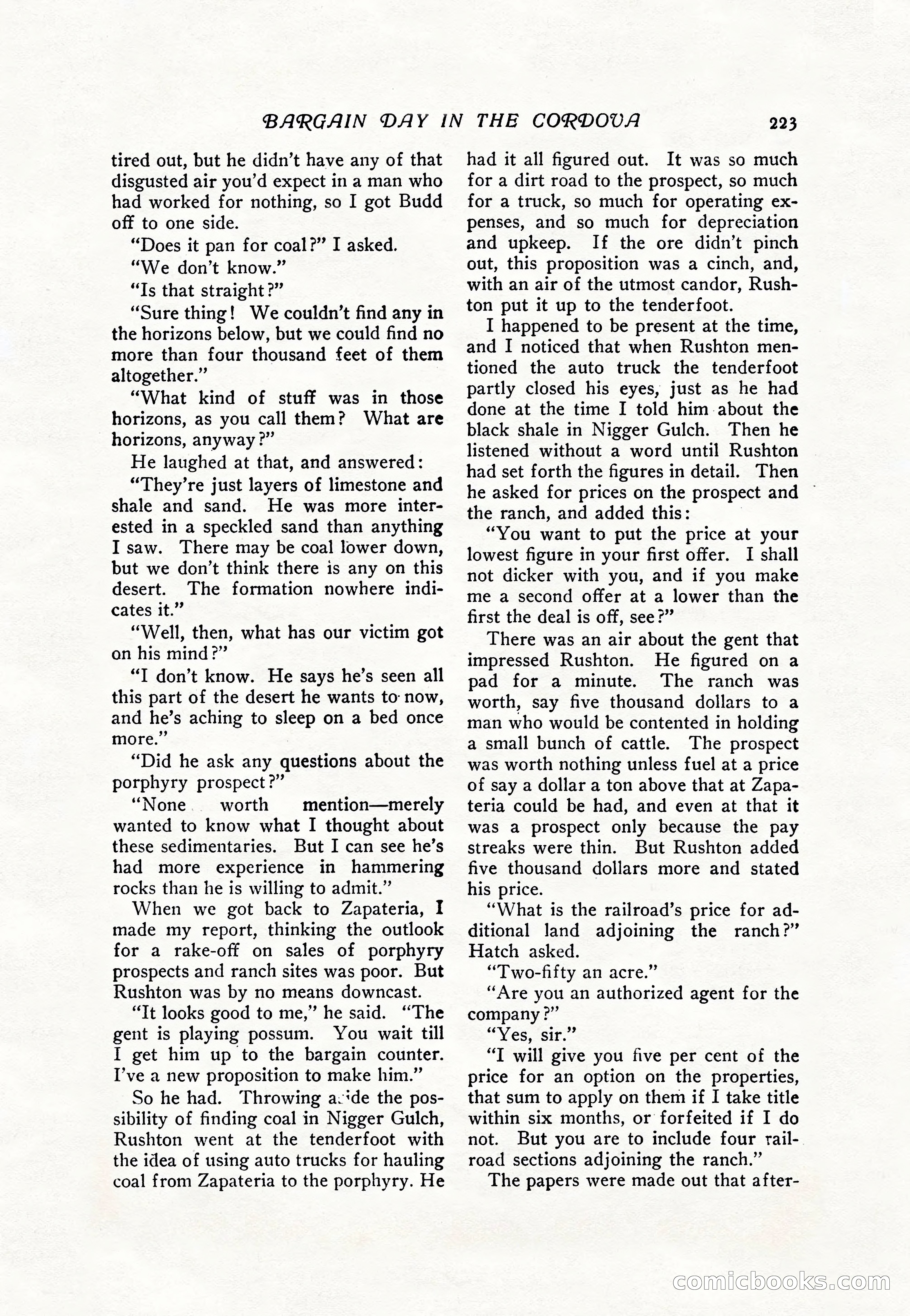 The Popular Magazine, Vol. 36, No. 4 — page 235 of 238