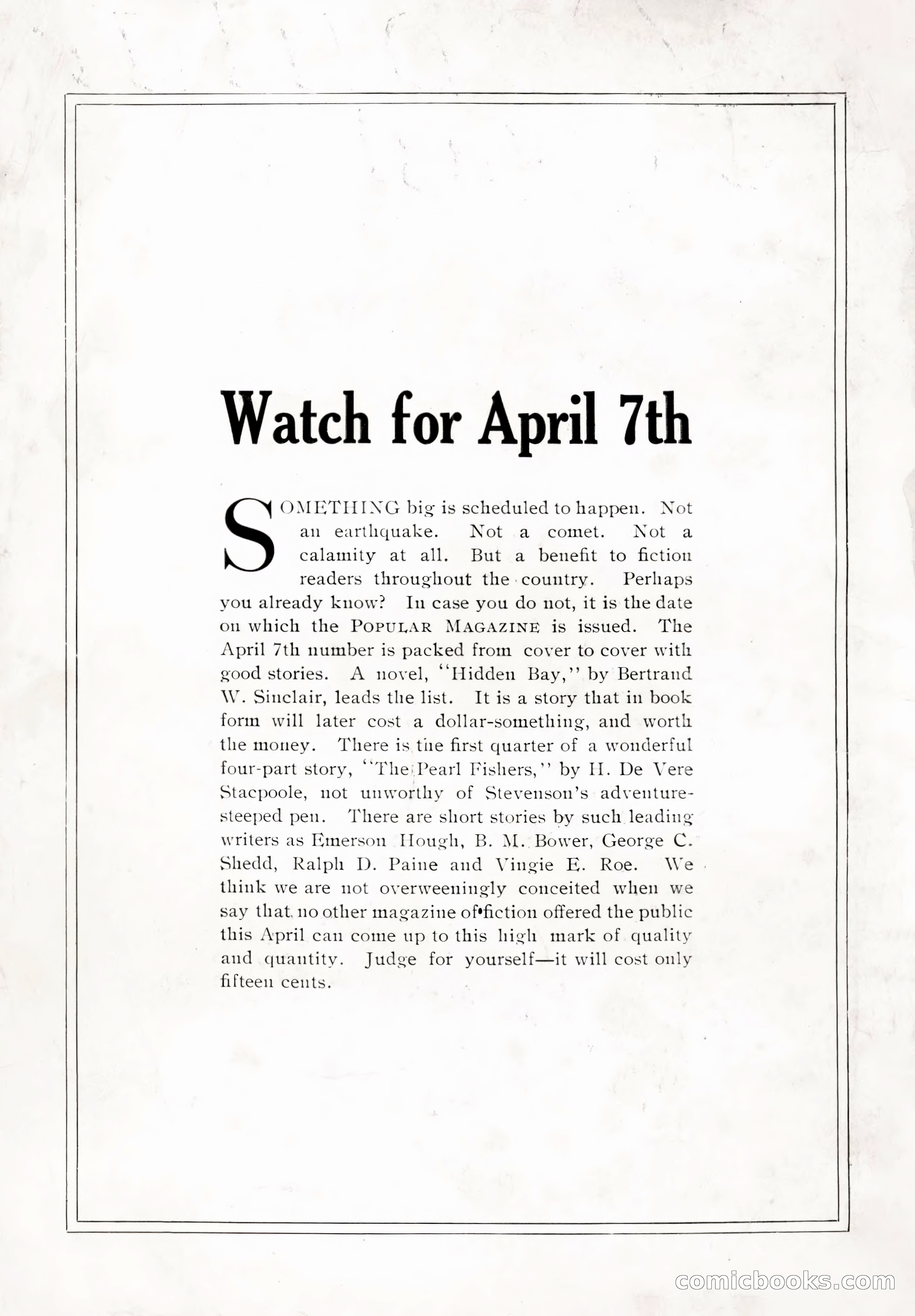 The Popular Magazine, Vol. 36, No. 1 — page 2 of 240