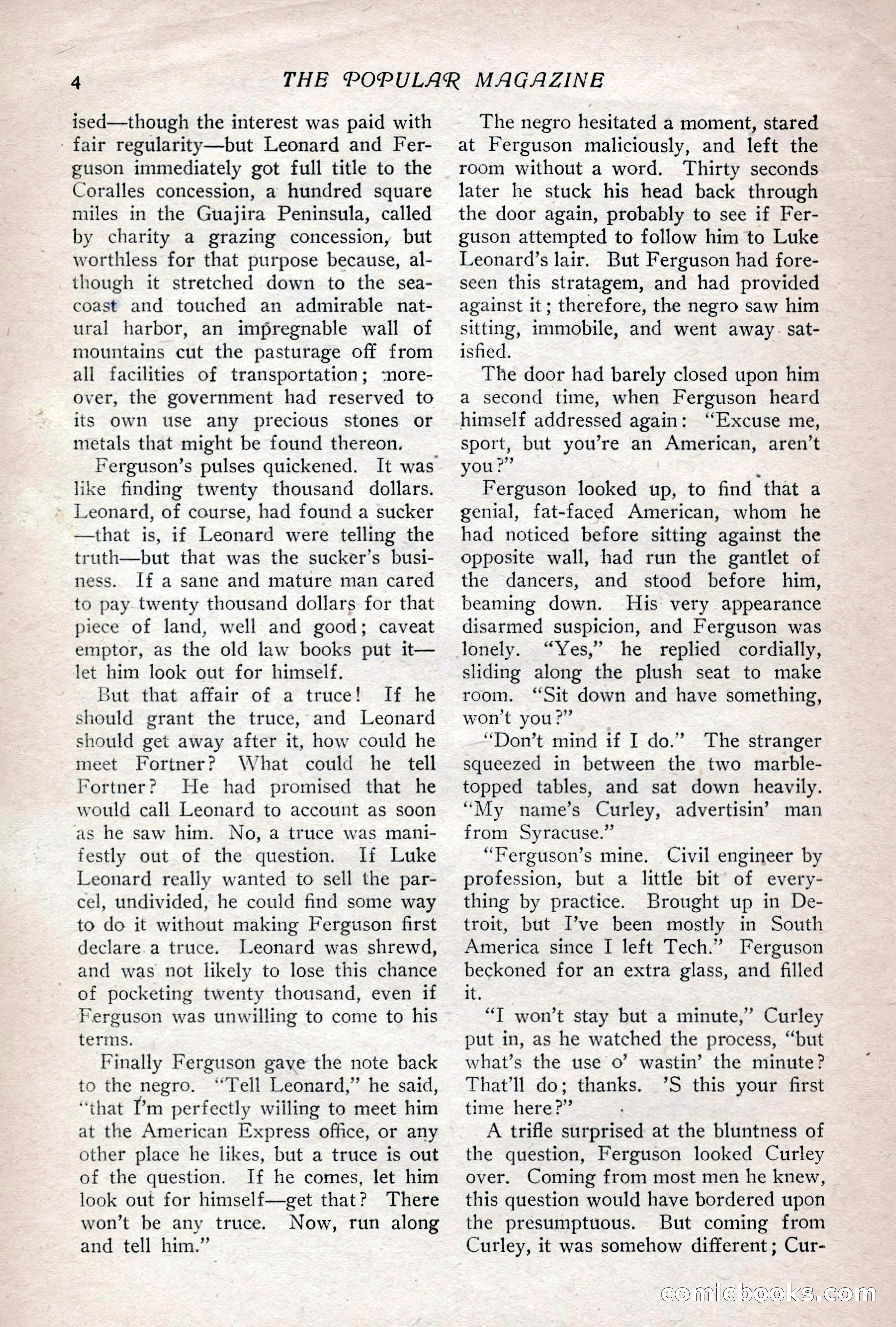 The Popular Magazine, Vol. 36, No. 1 — page 10 of 240