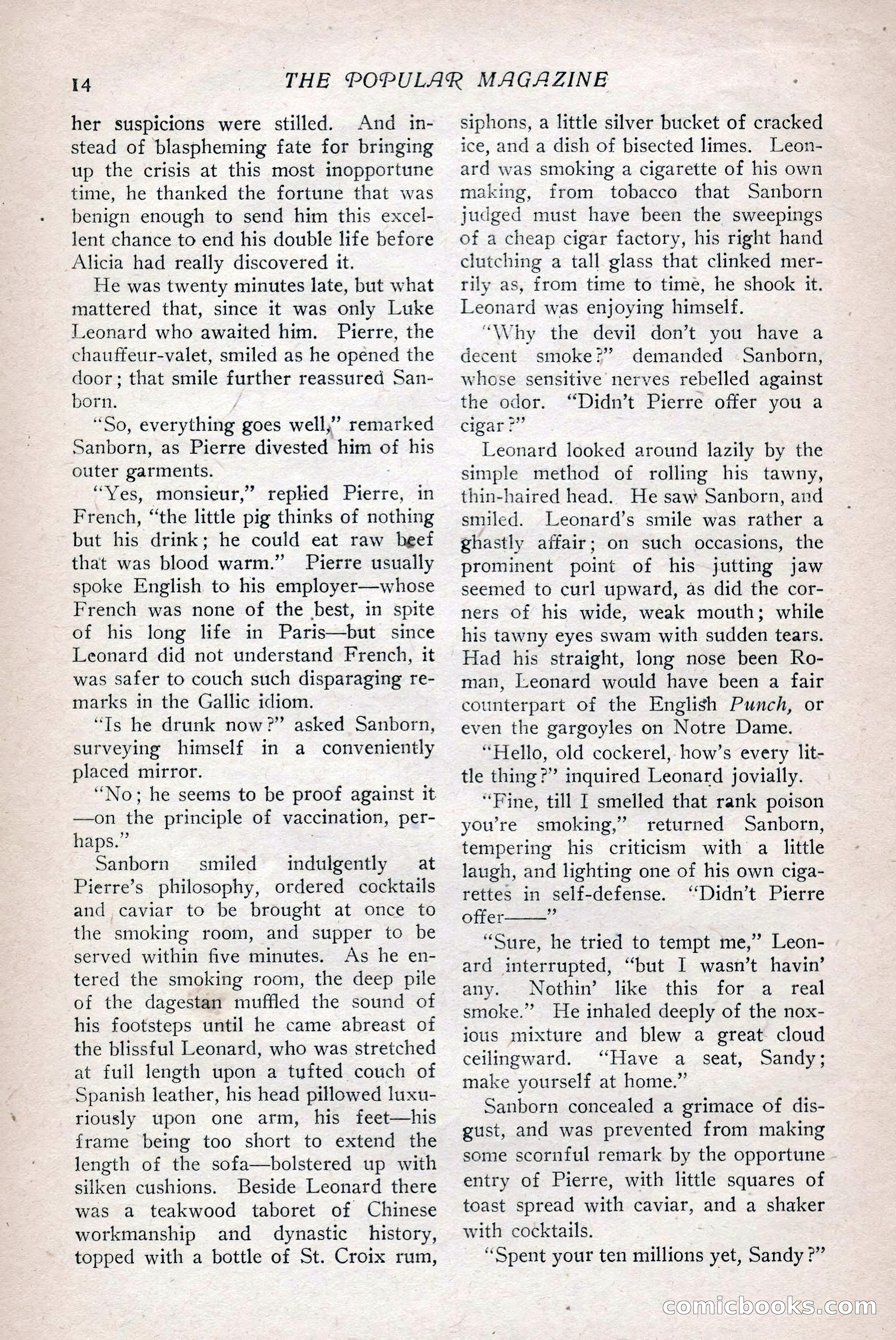 The Popular Magazine, Vol. 36, No. 1 — page 20 of 240