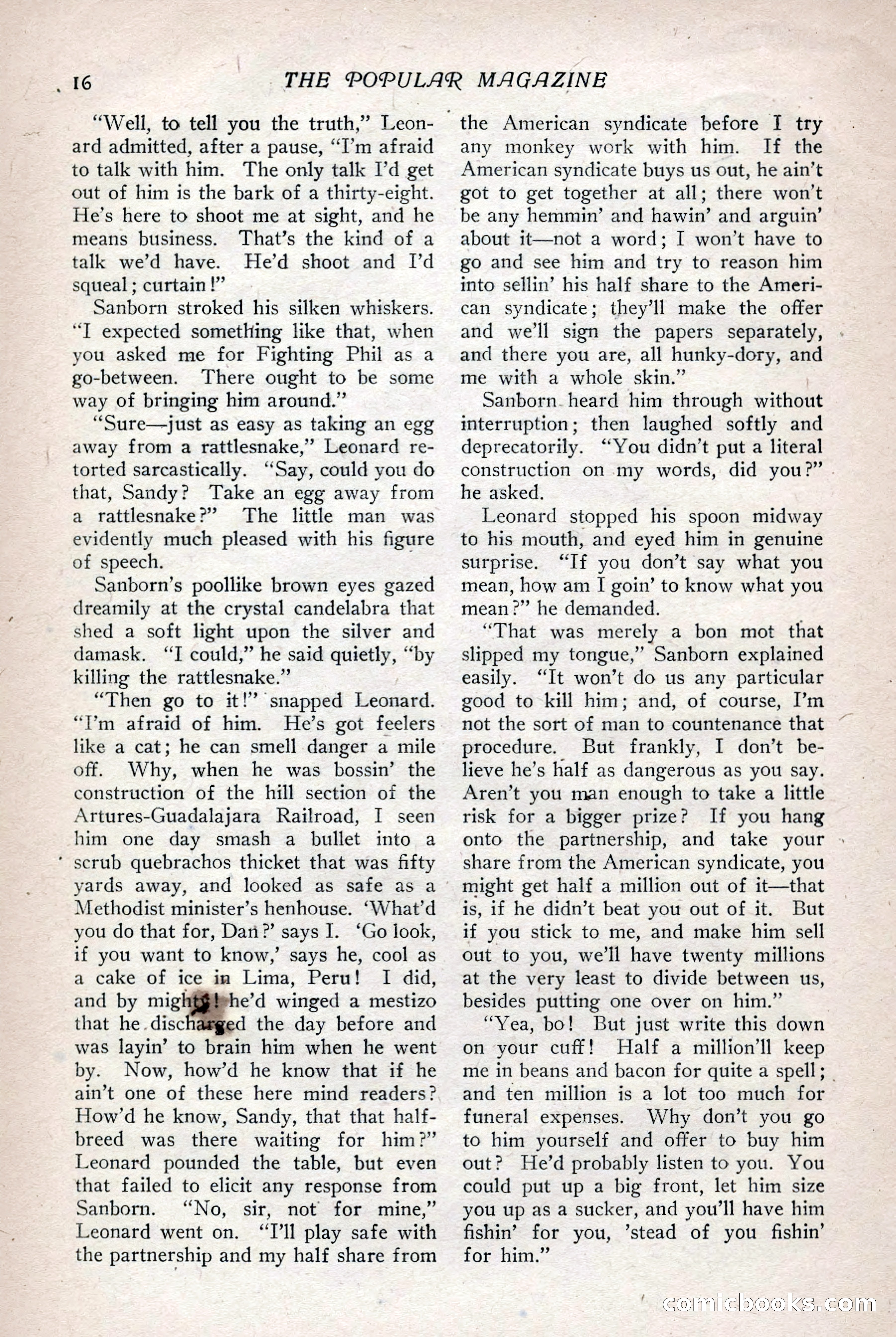 The Popular Magazine, Vol. 36, No. 1 — page 22 of 240