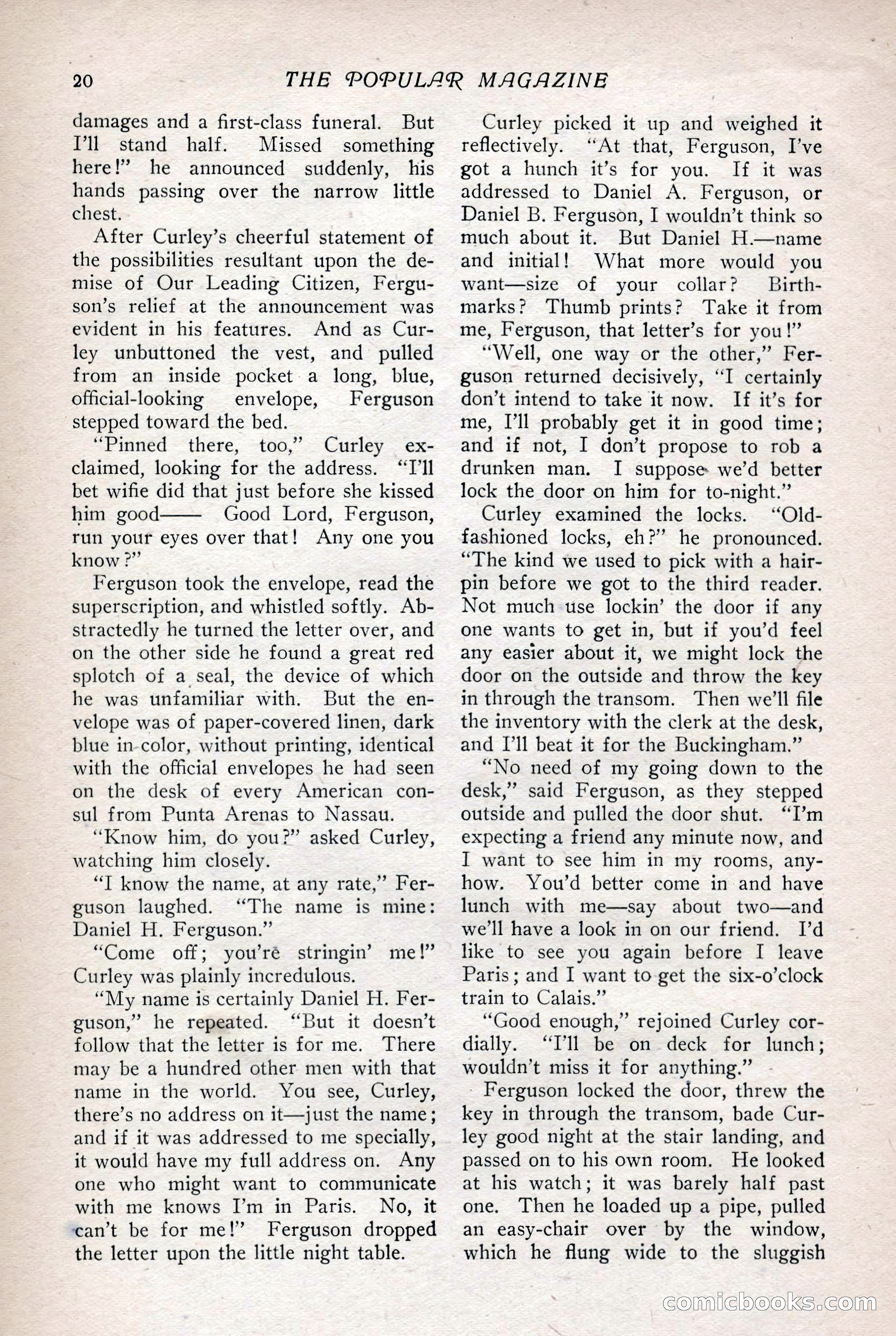 The Popular Magazine, Vol. 36, No. 1 — page 26 of 240