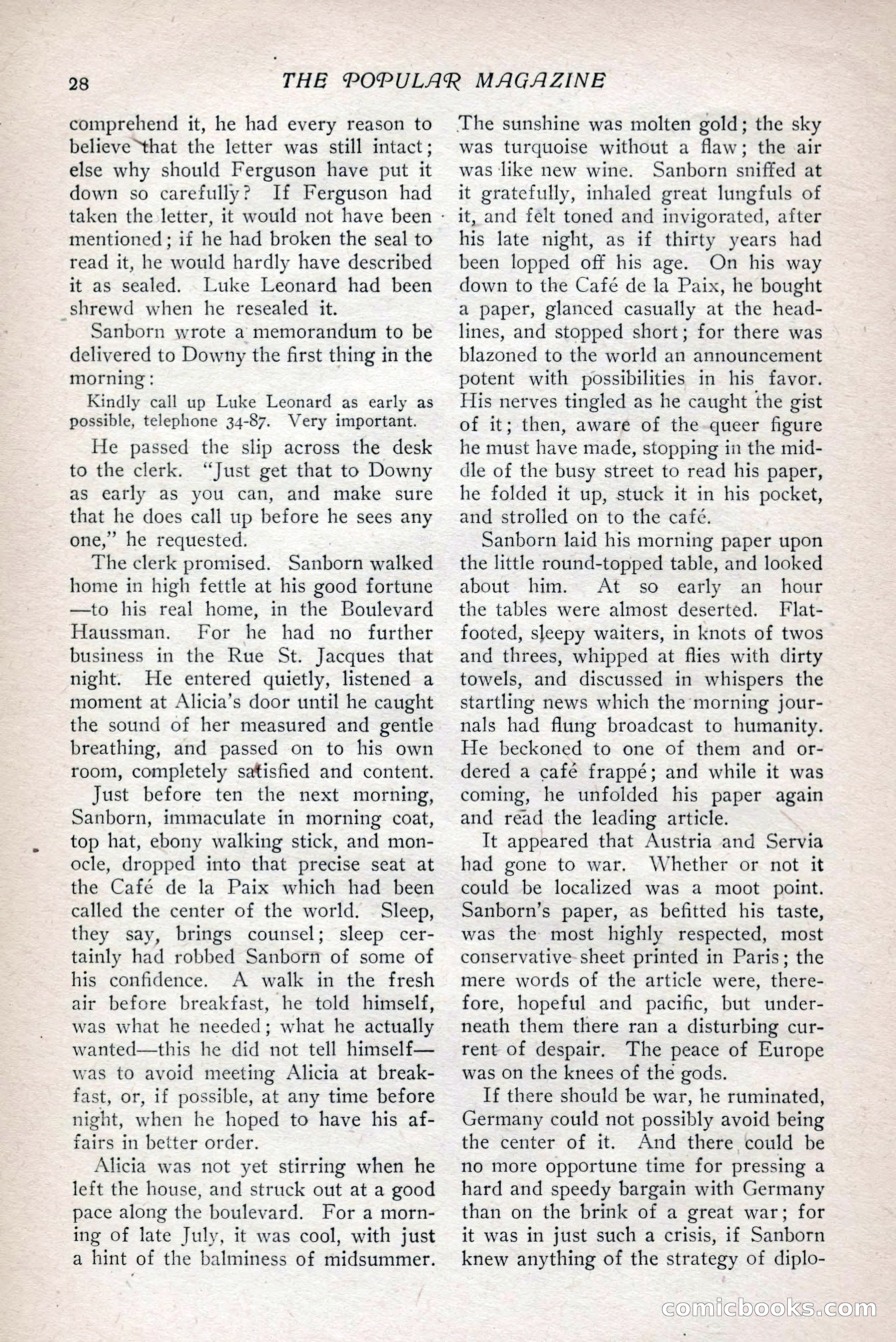 The Popular Magazine, Vol. 36, No. 1 — page 34 of 240