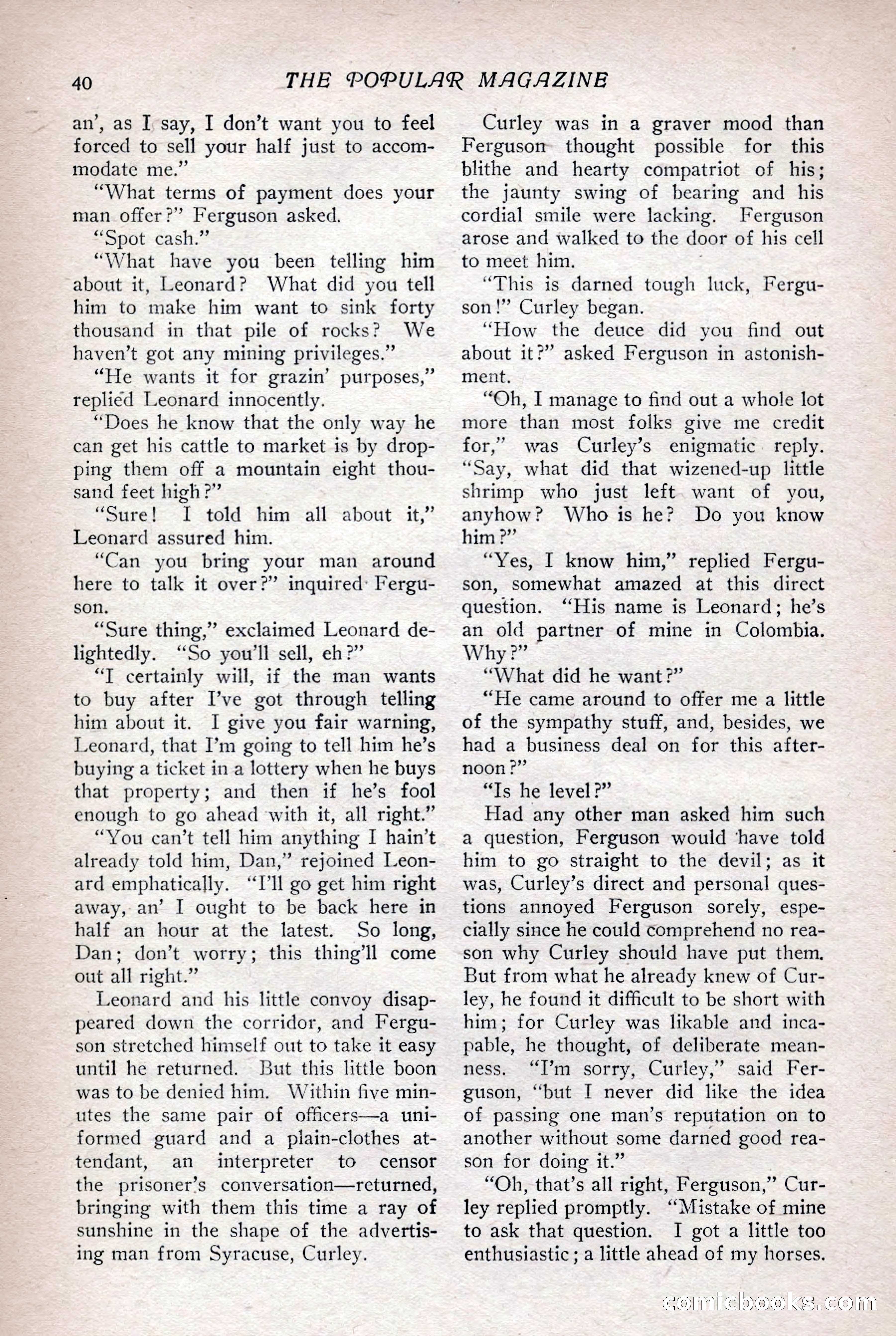 The Popular Magazine, Vol. 36, No. 1 — page 46 of 240