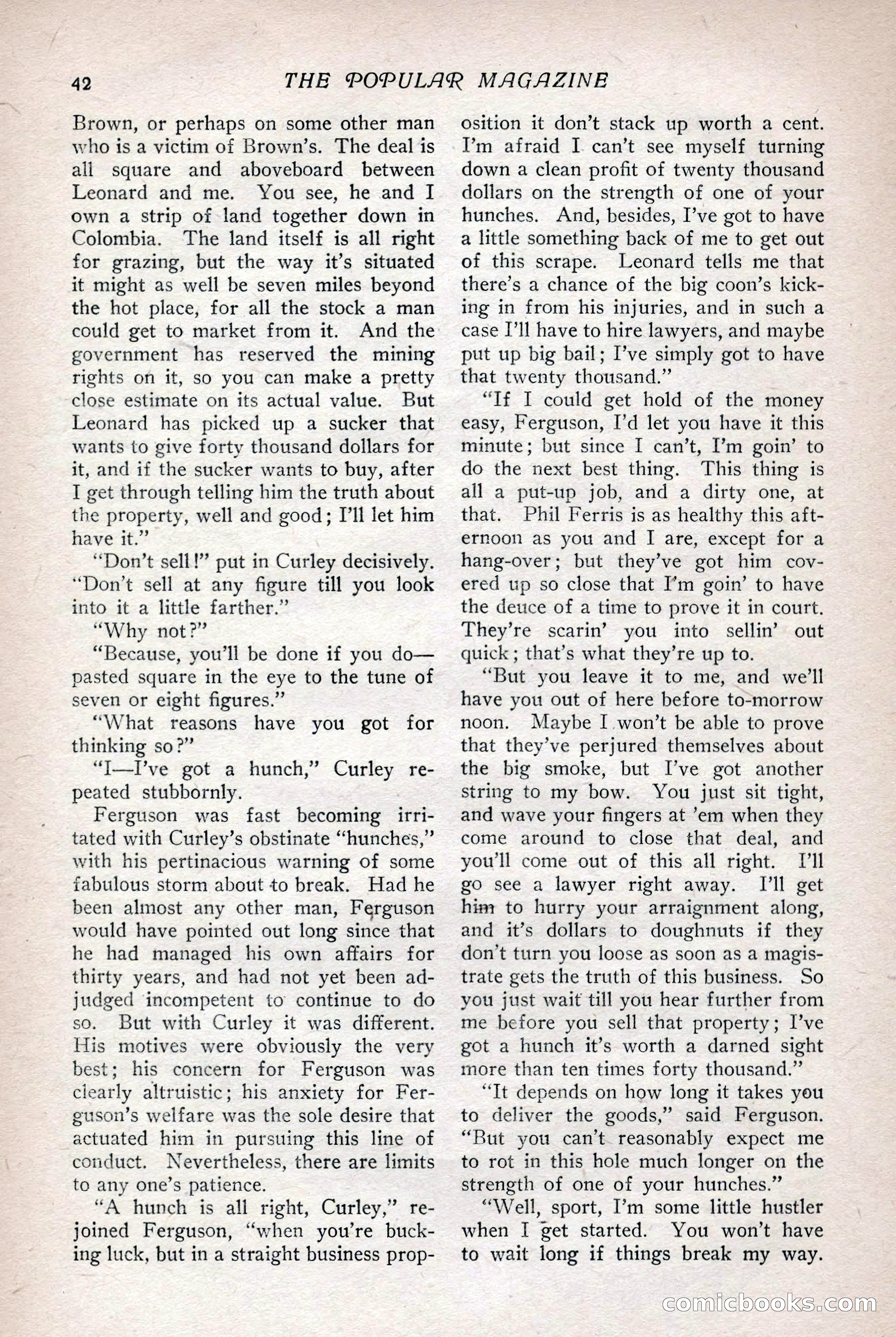 The Popular Magazine, Vol. 36, No. 1 — page 48 of 240