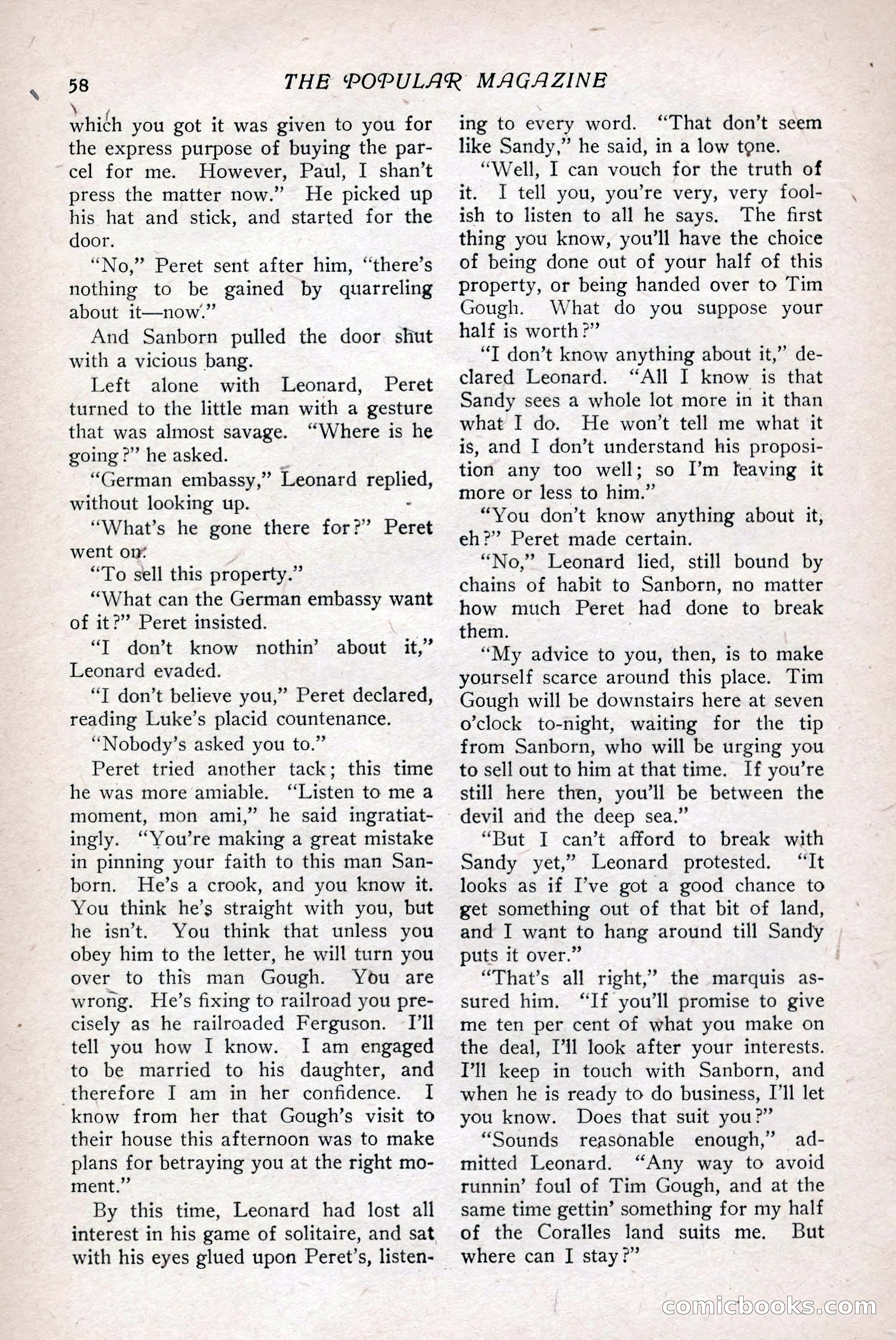 The Popular Magazine, Vol. 36, No. 1 — page 64 of 240