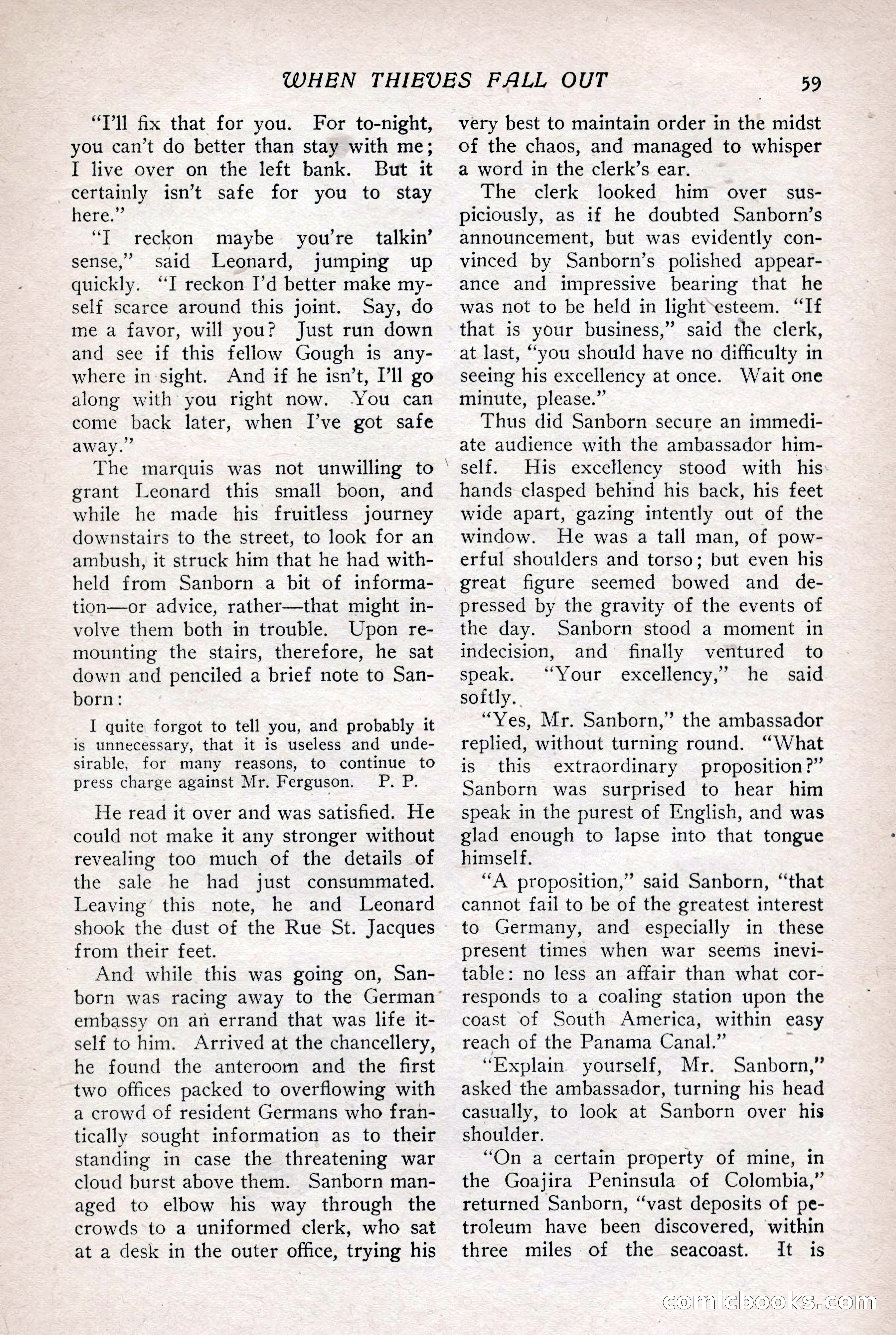 The Popular Magazine, Vol. 36, No. 1 — page 67 of 240