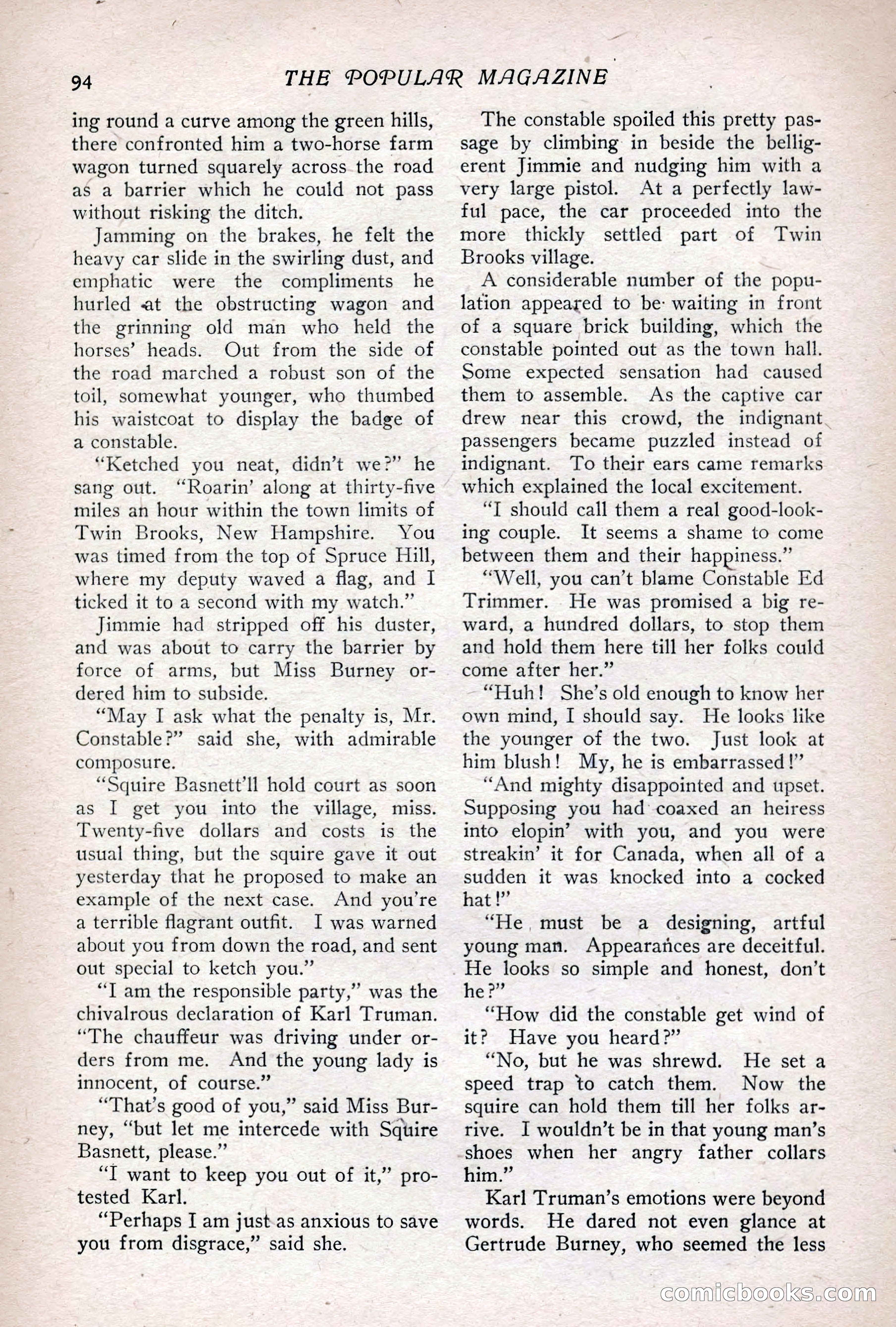 The Popular Magazine, Vol. 36, No. 1 — page 100 of 240
