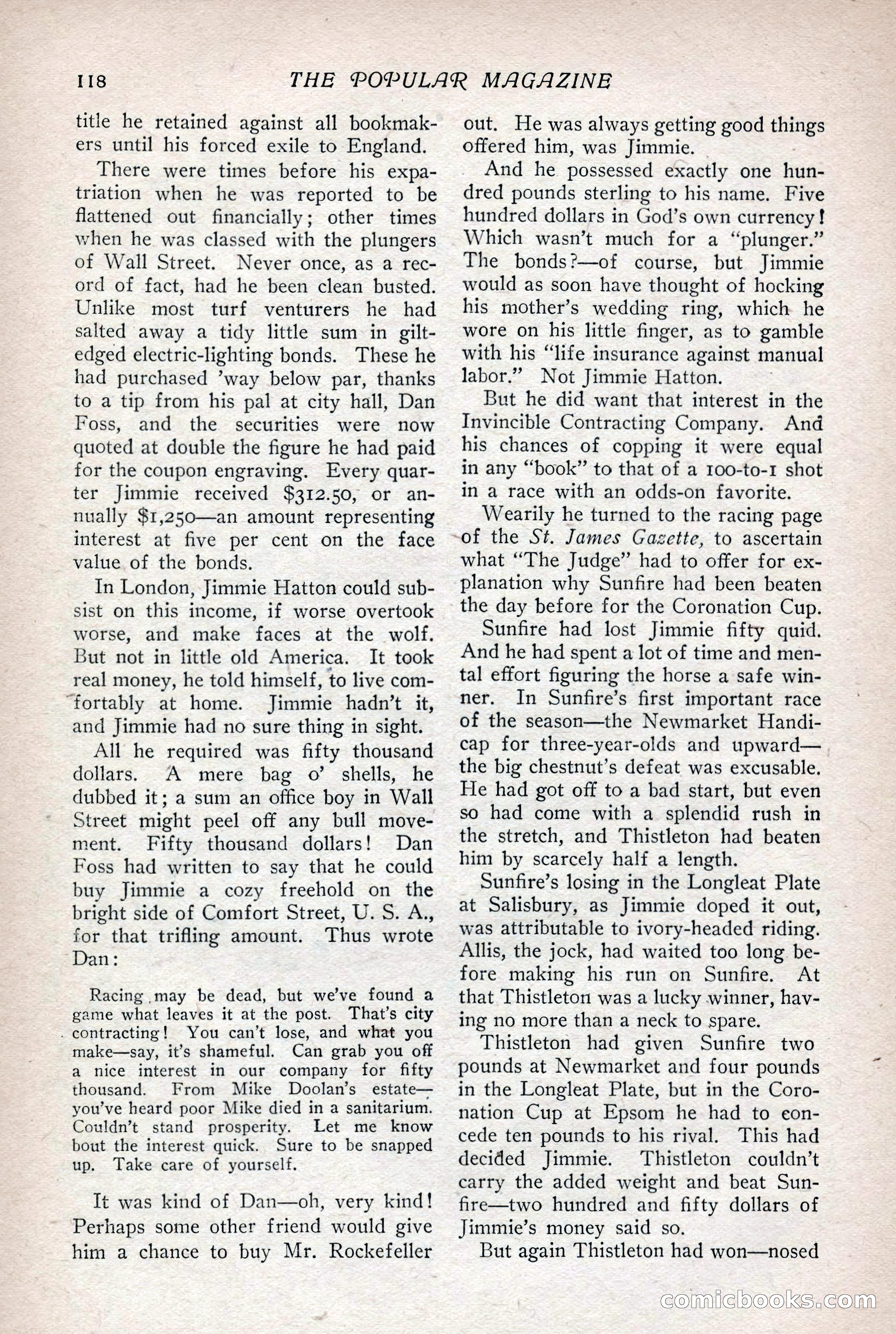 The Popular Magazine, Vol. 36, No. 1 — page 124 of 240