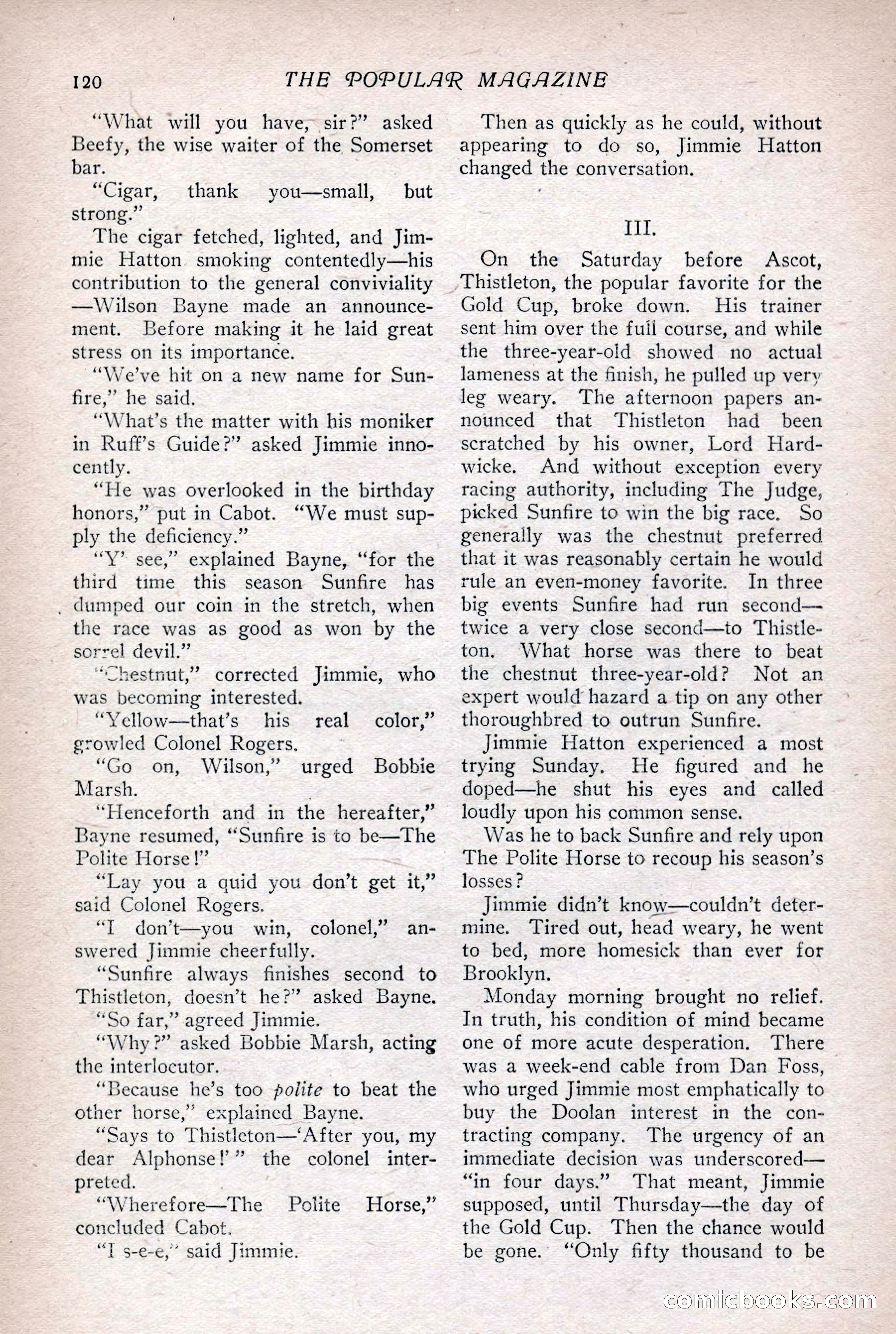 The Popular Magazine, Vol. 36, No. 1 — page 126 of 240