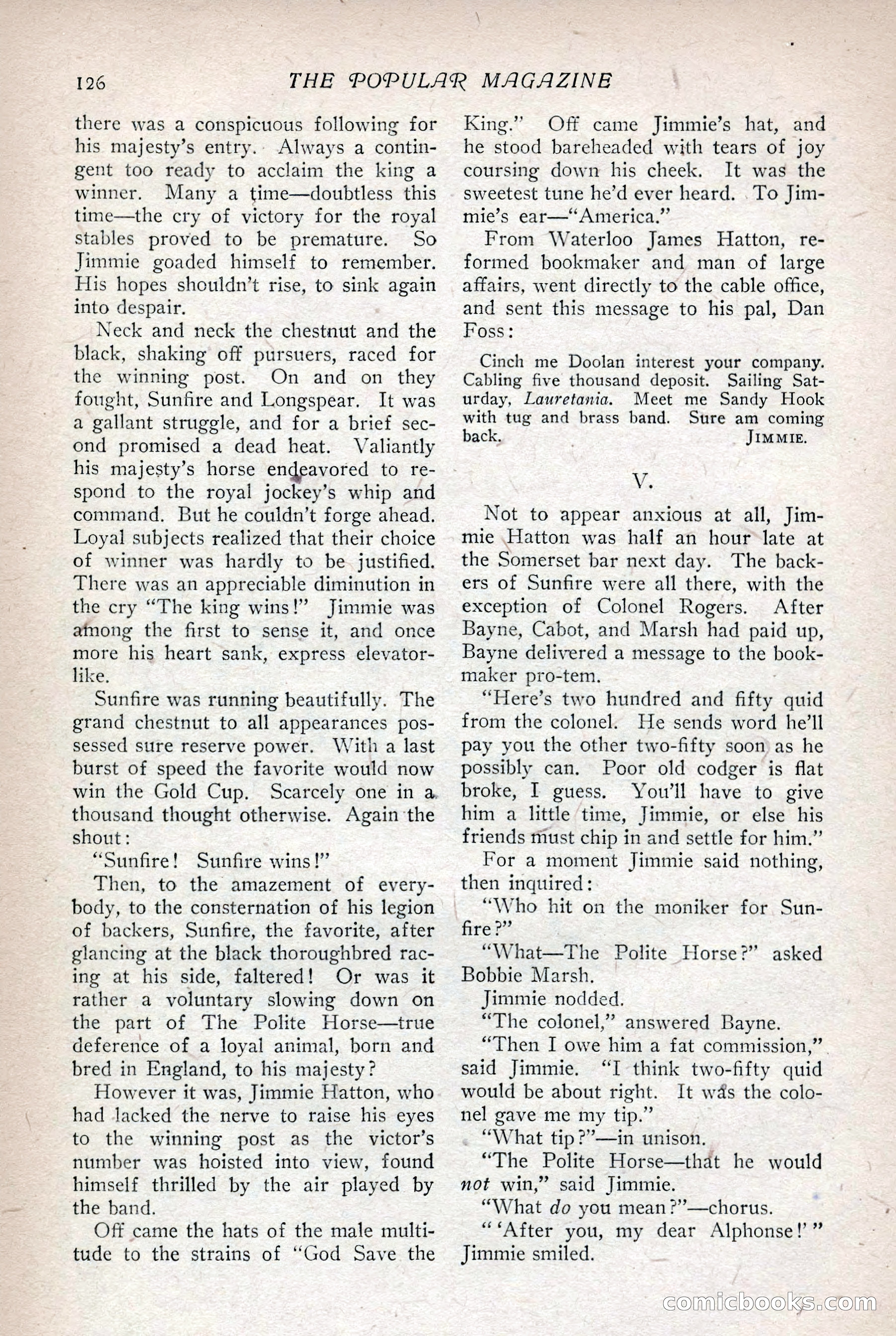 The Popular Magazine, Vol. 36, No. 1 — page 132 of 240