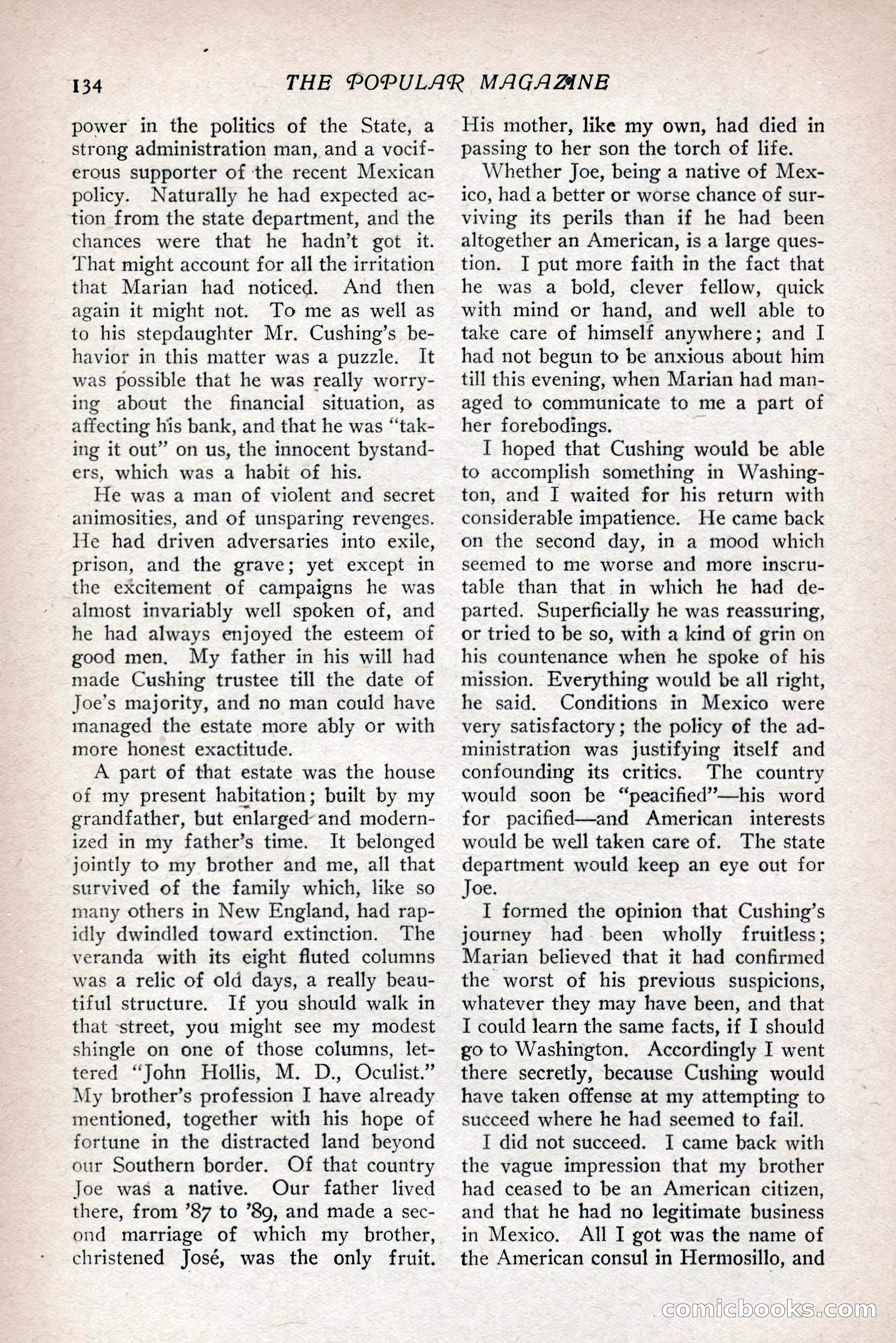 The Popular Magazine, Vol. 36, No. 1 — page 142 of 240