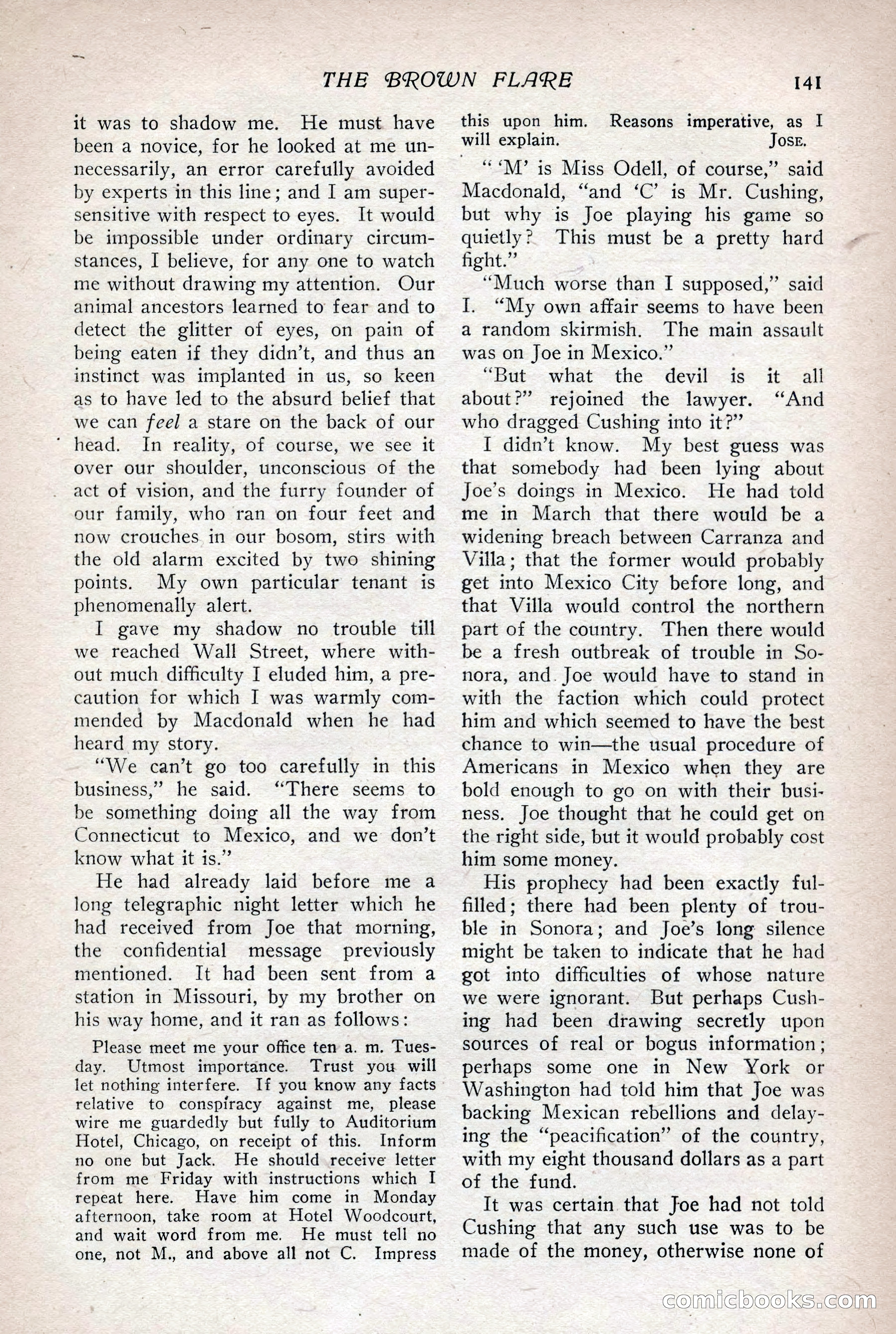 The Popular Magazine, Vol. 36, No. 1 — page 149 of 240