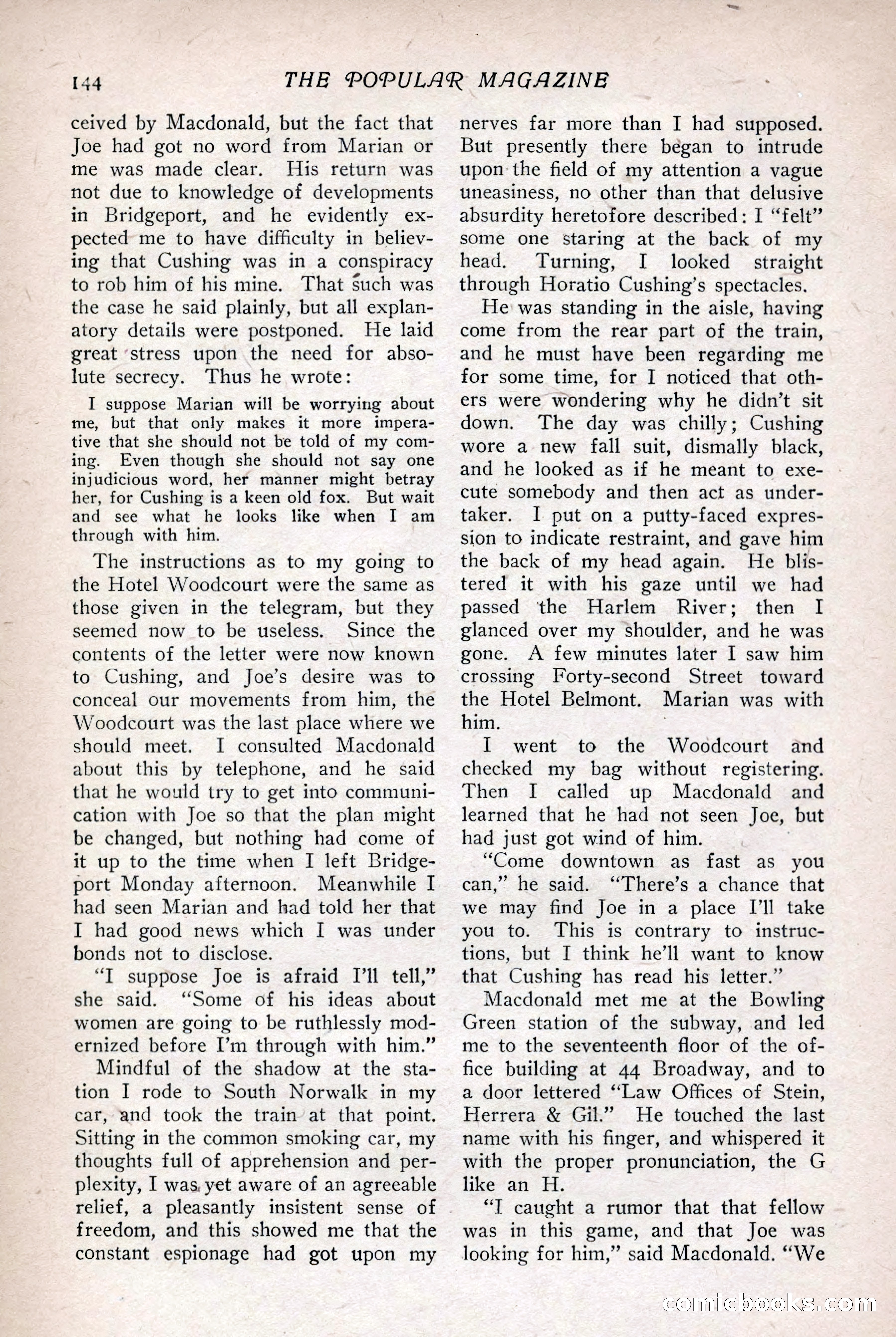 The Popular Magazine, Vol. 36, No. 1 — page 152 of 240