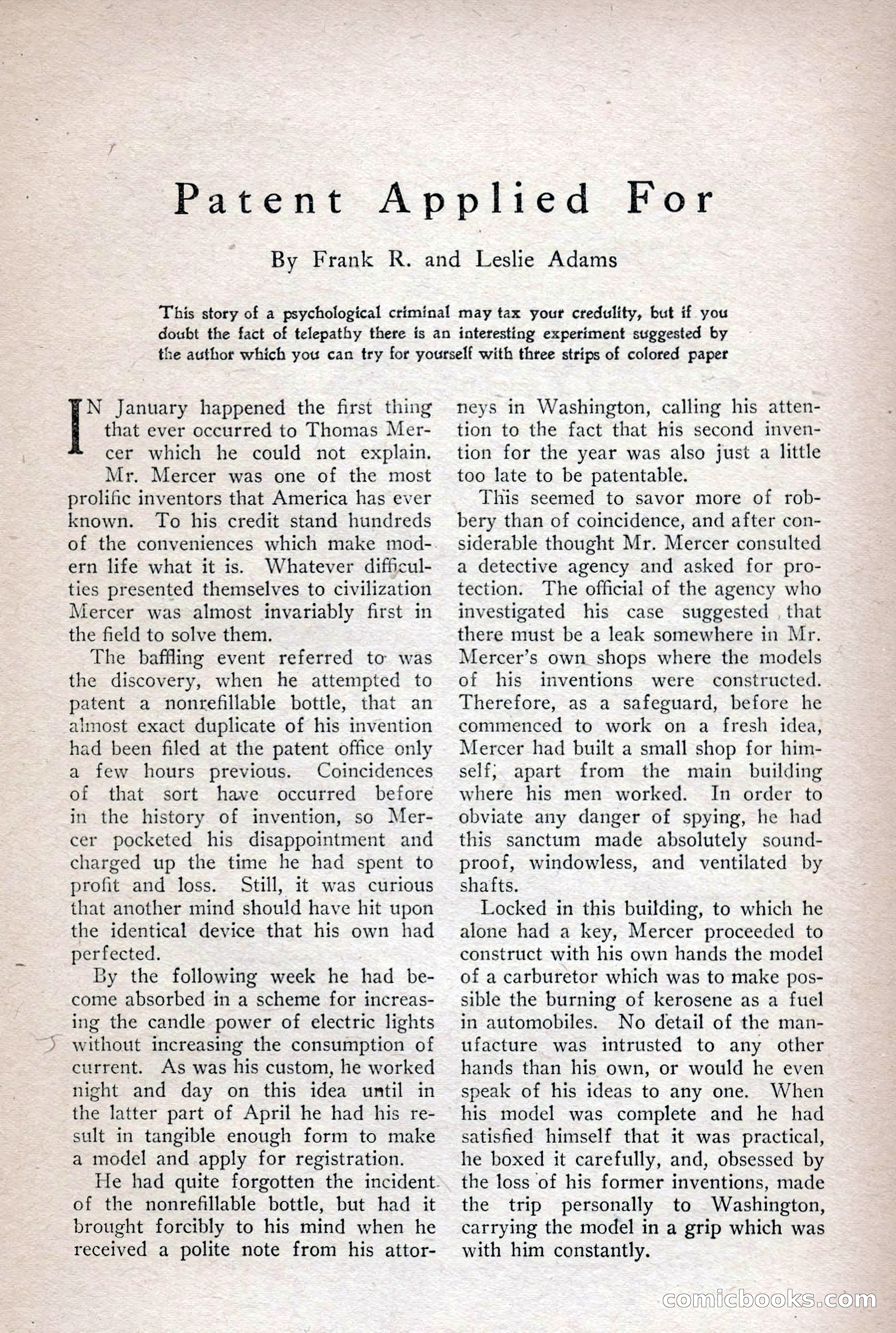 The Popular Magazine, Vol. 36, No. 1 — page 215 of 240