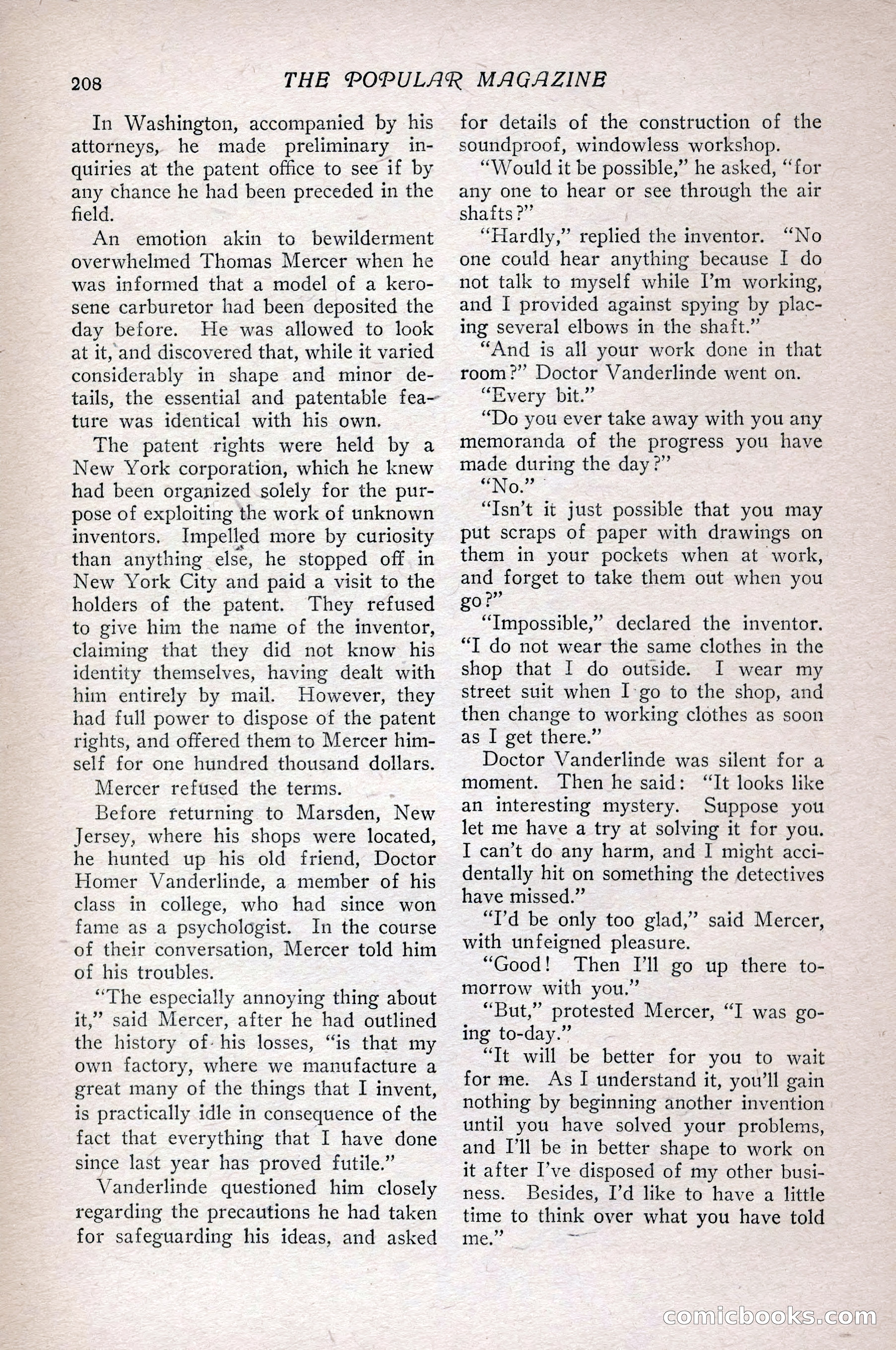 The Popular Magazine, Vol. 36, No. 1 — page 216 of 240