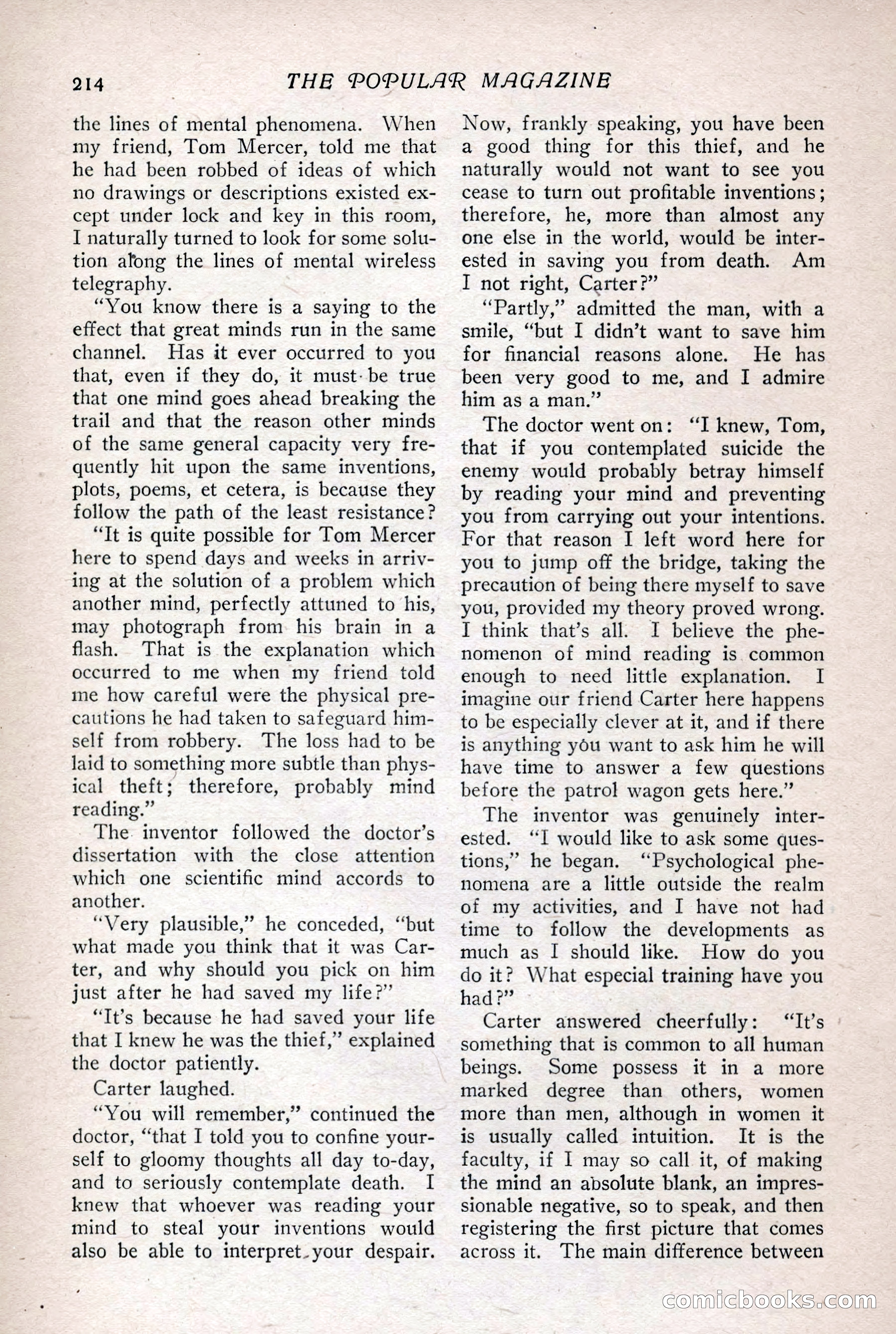 The Popular Magazine, Vol. 36, No. 1 — page 222 of 240