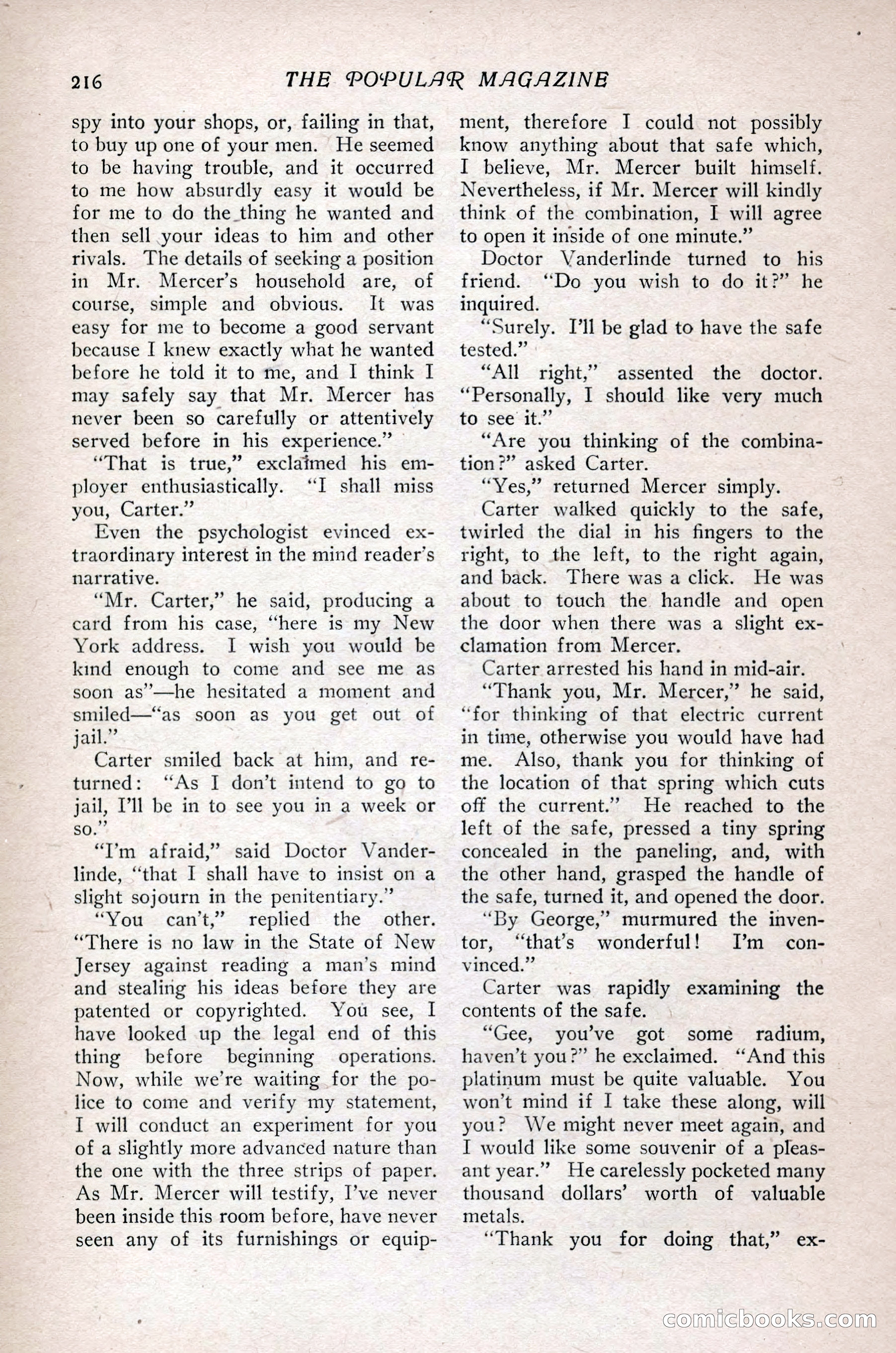 The Popular Magazine, Vol. 36, No. 1 — page 224 of 240