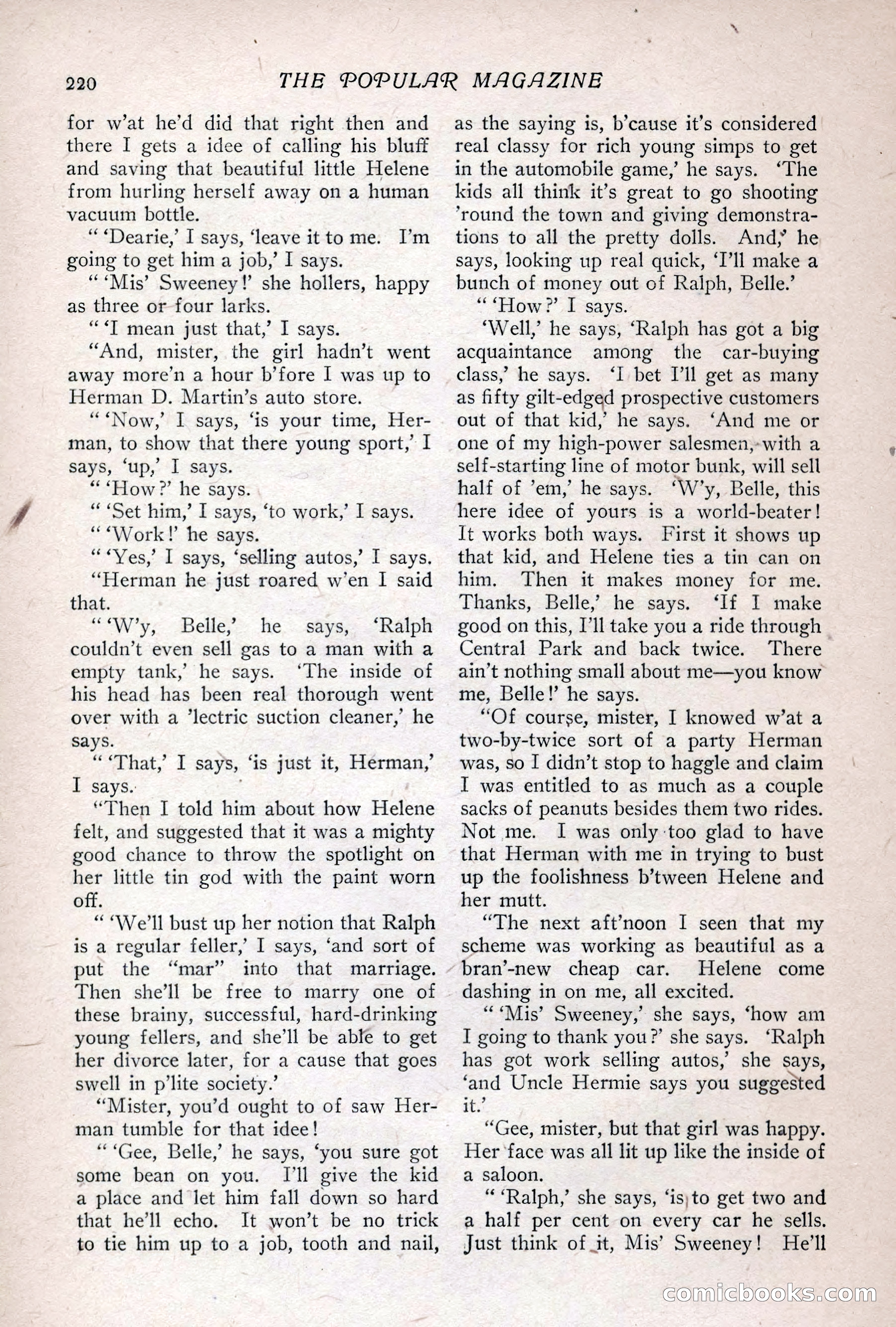 The Popular Magazine, Vol. 36, No. 1 — page 228 of 240