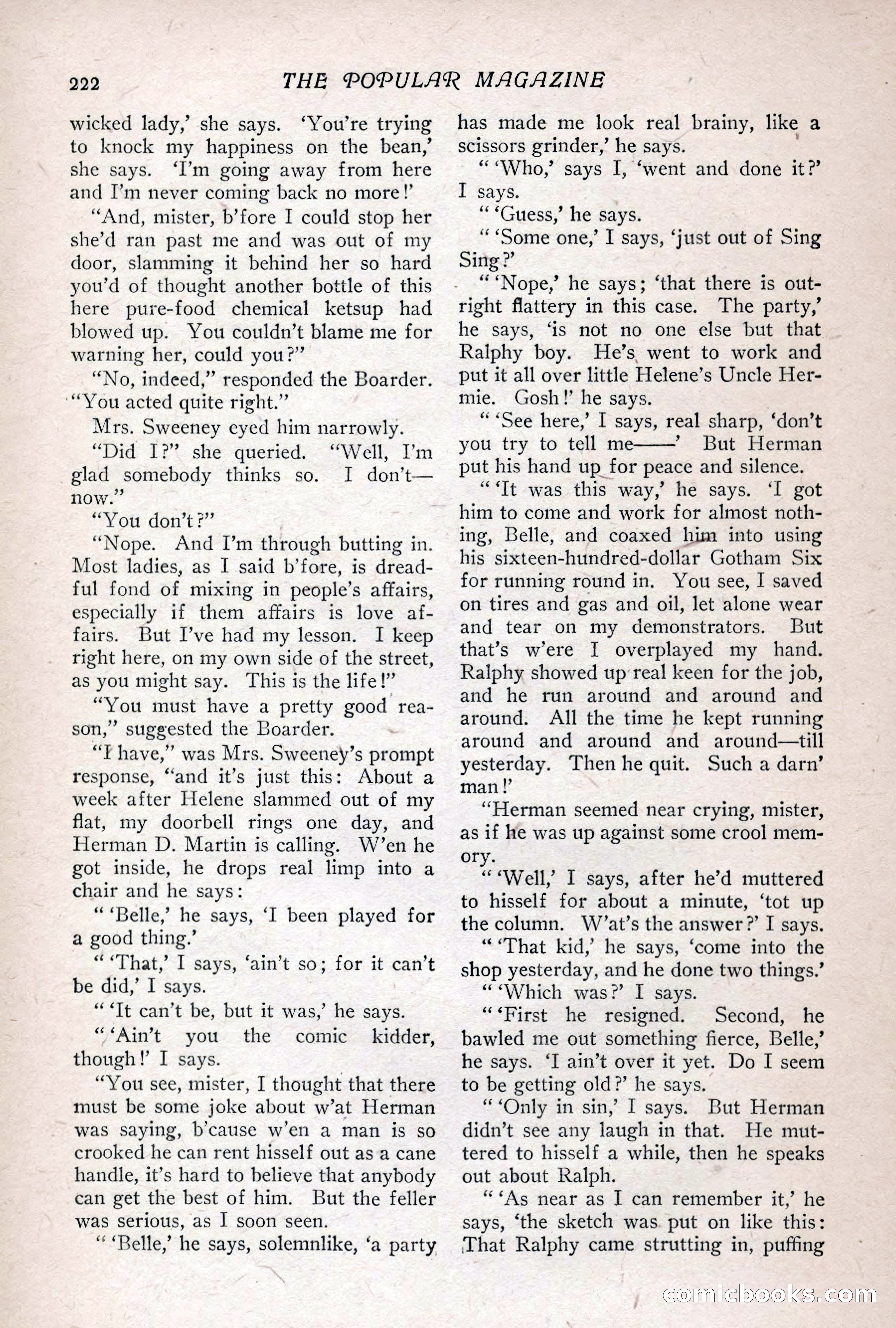 The Popular Magazine, Vol. 36, No. 1 — page 230 of 240