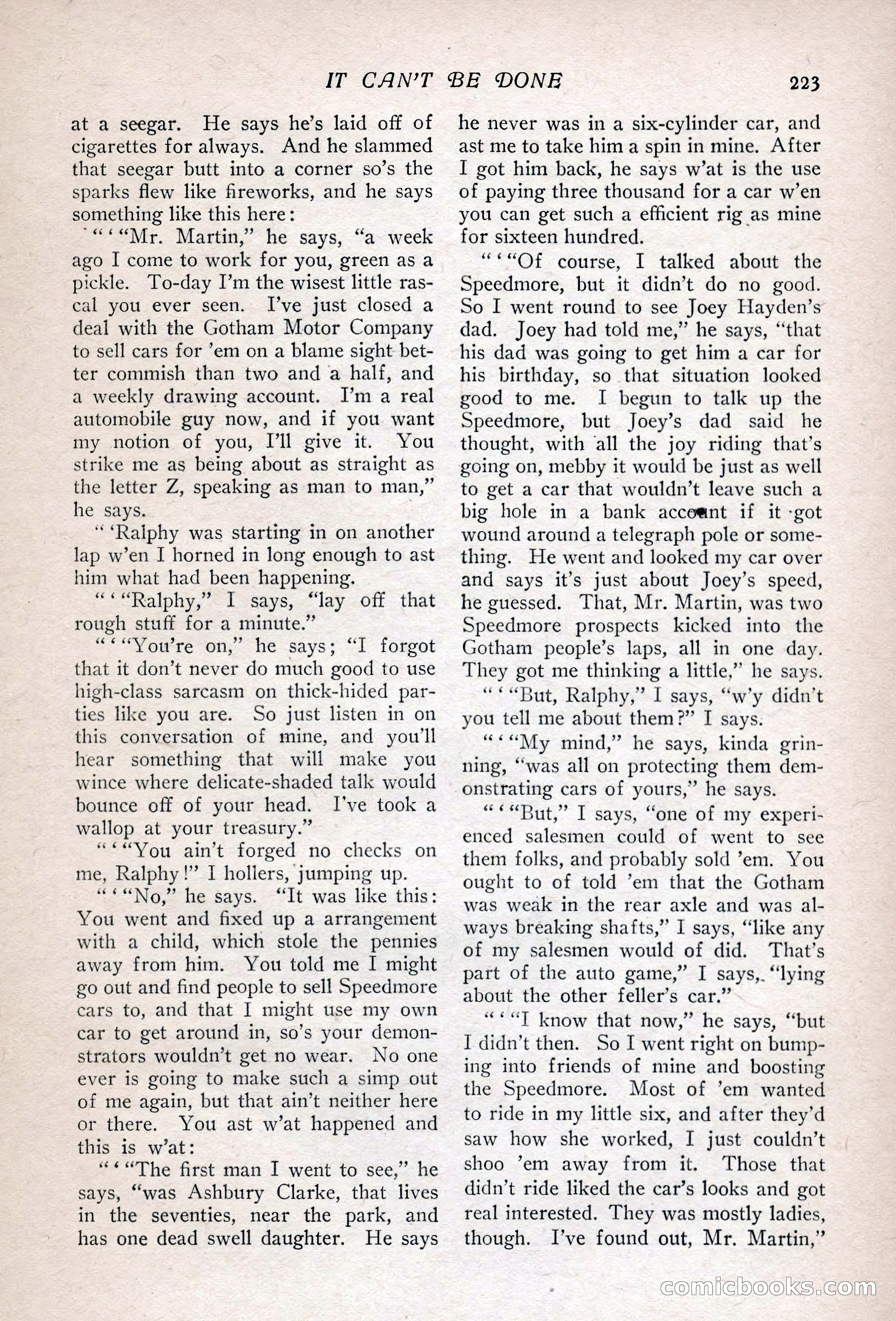 The Popular Magazine, Vol. 36, No. 1 — page 231 of 240