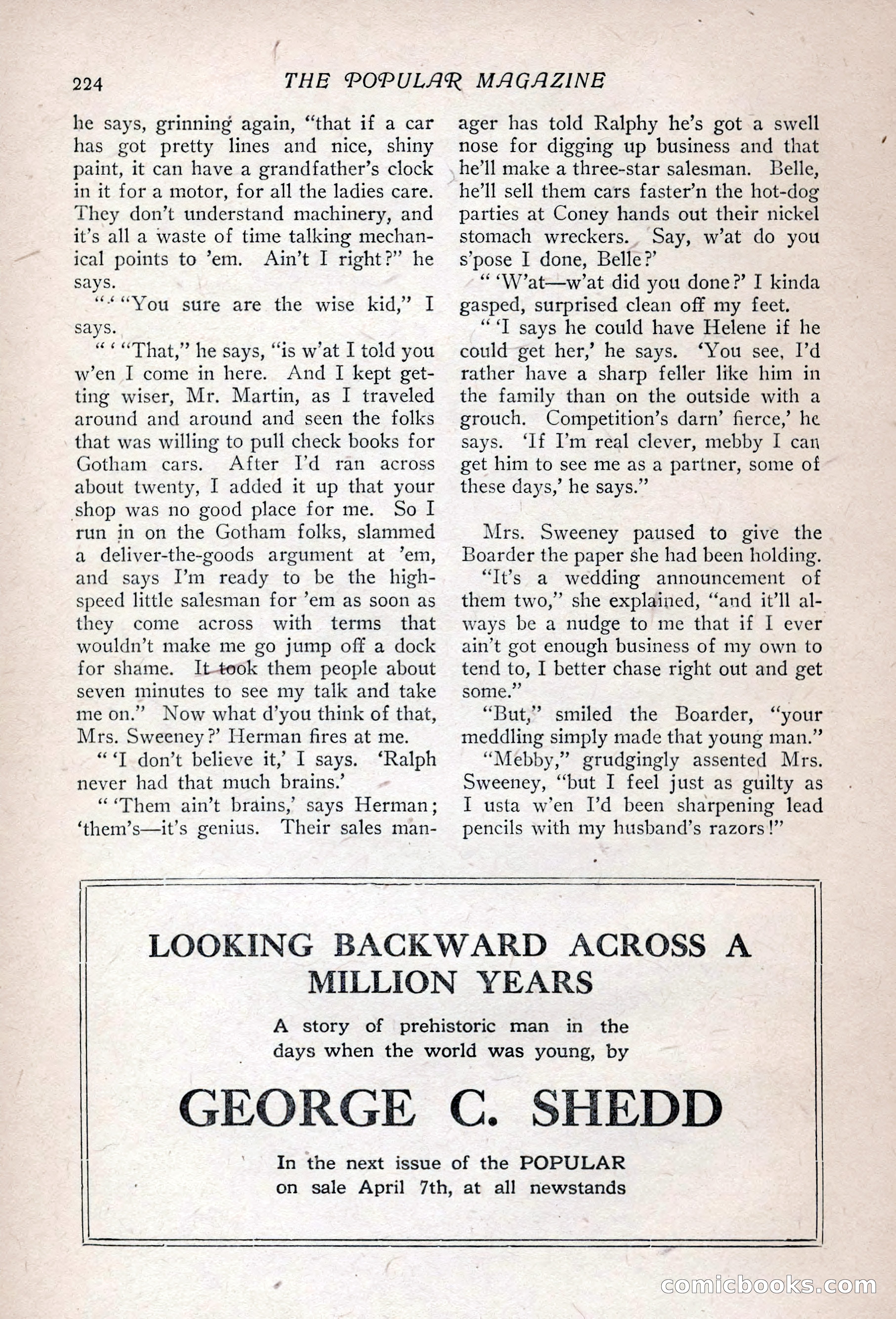 The Popular Magazine, Vol. 36, No. 1 — page 232 of 240