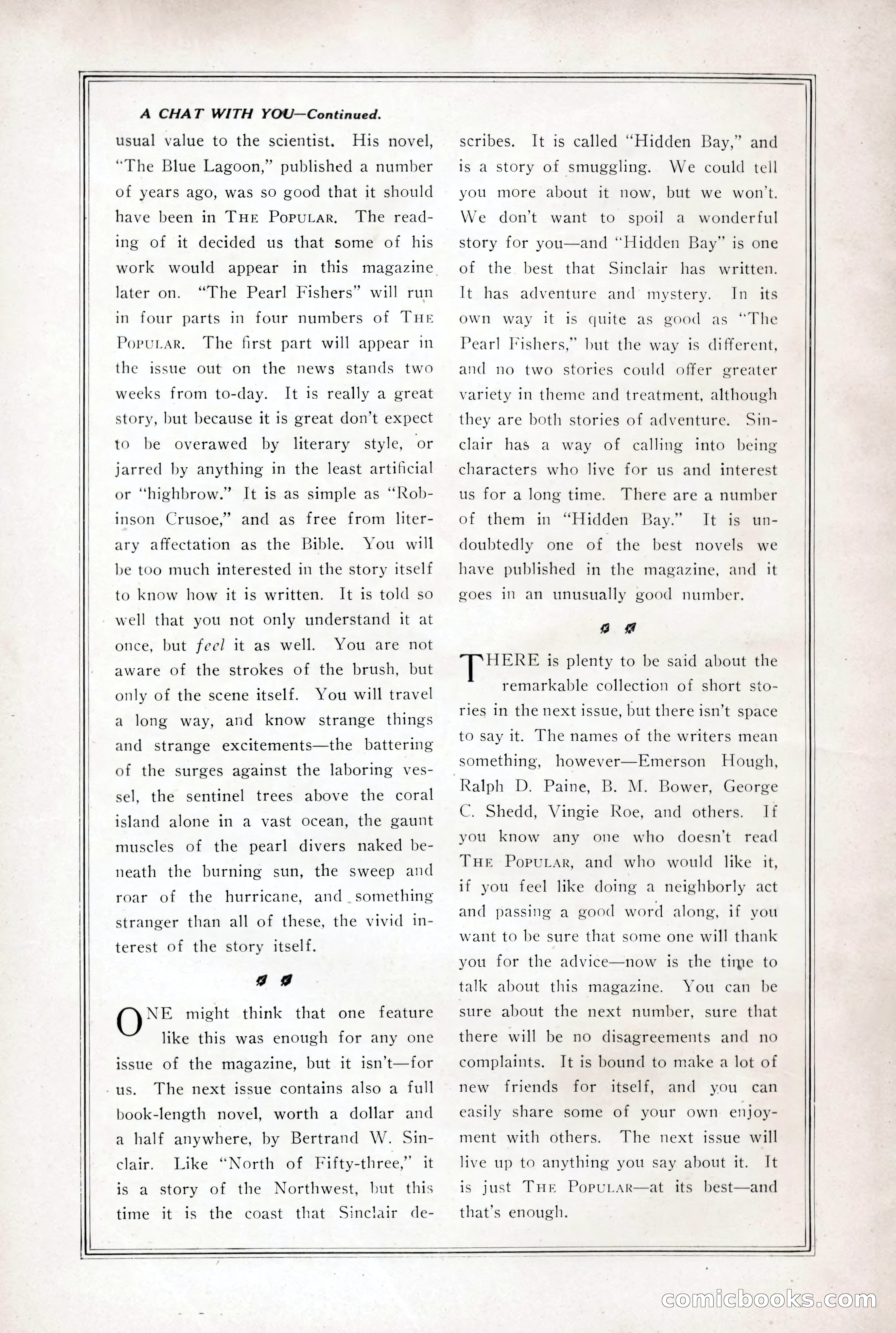 The Popular Magazine, Vol. 36, No. 1 — page 234 of 240