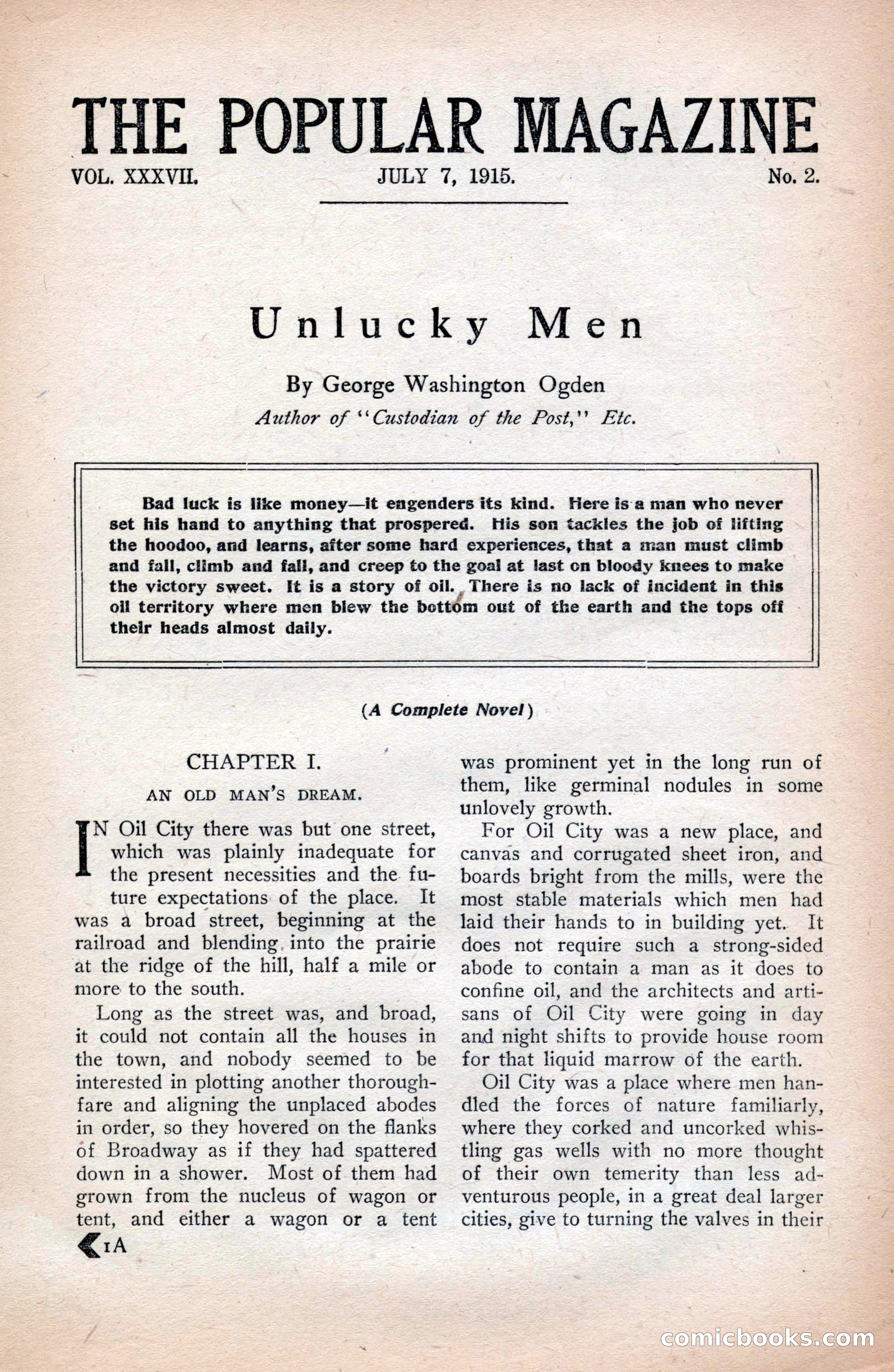 The Popular Magazine, Vol. 37, No. 2 — page 7 of 242