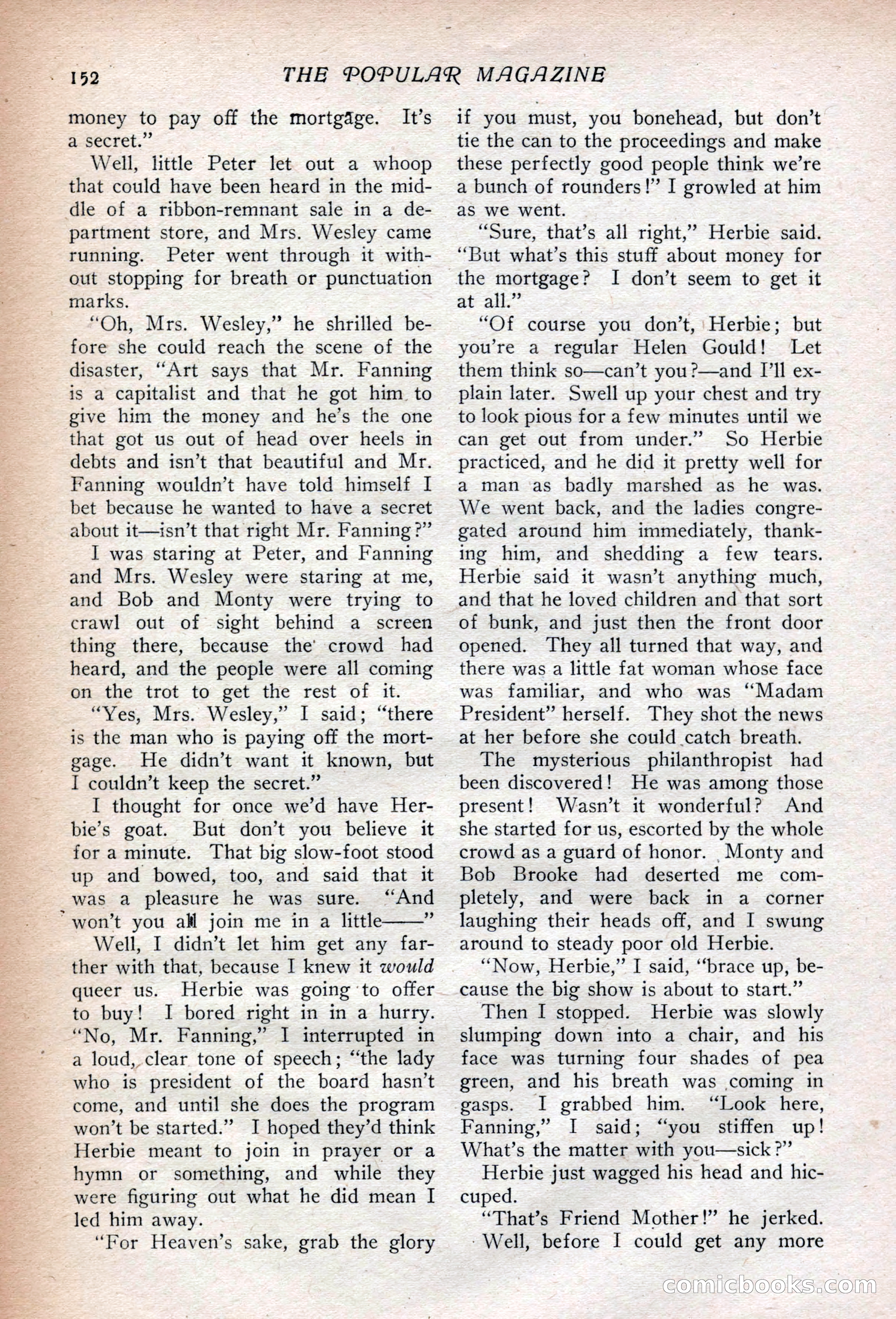 The Popular Magazine, Vol. 37, No. 2 — page 158 of 242