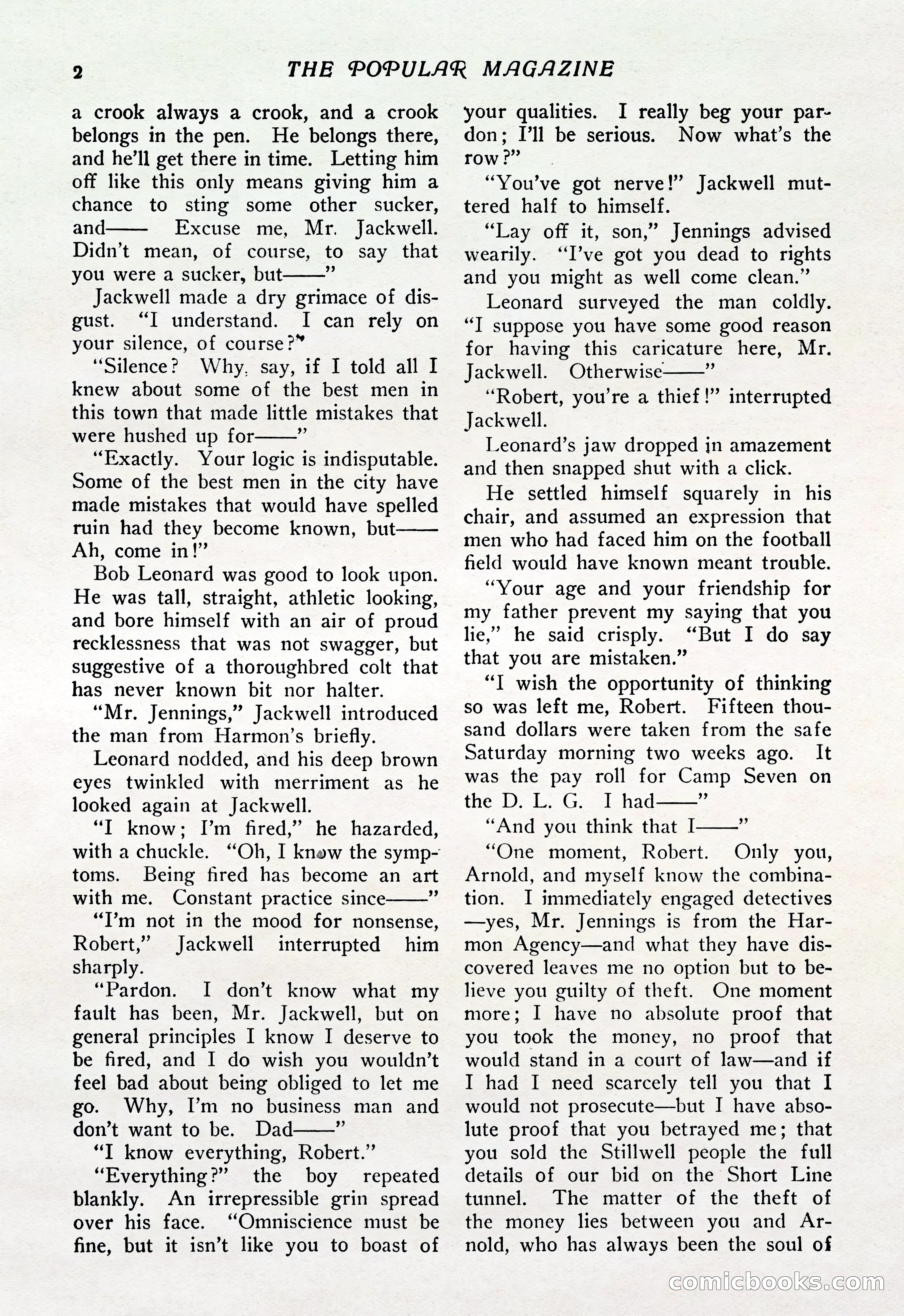 The Popular Magazine, Vol. 37, No. 6 — page 8 of 250