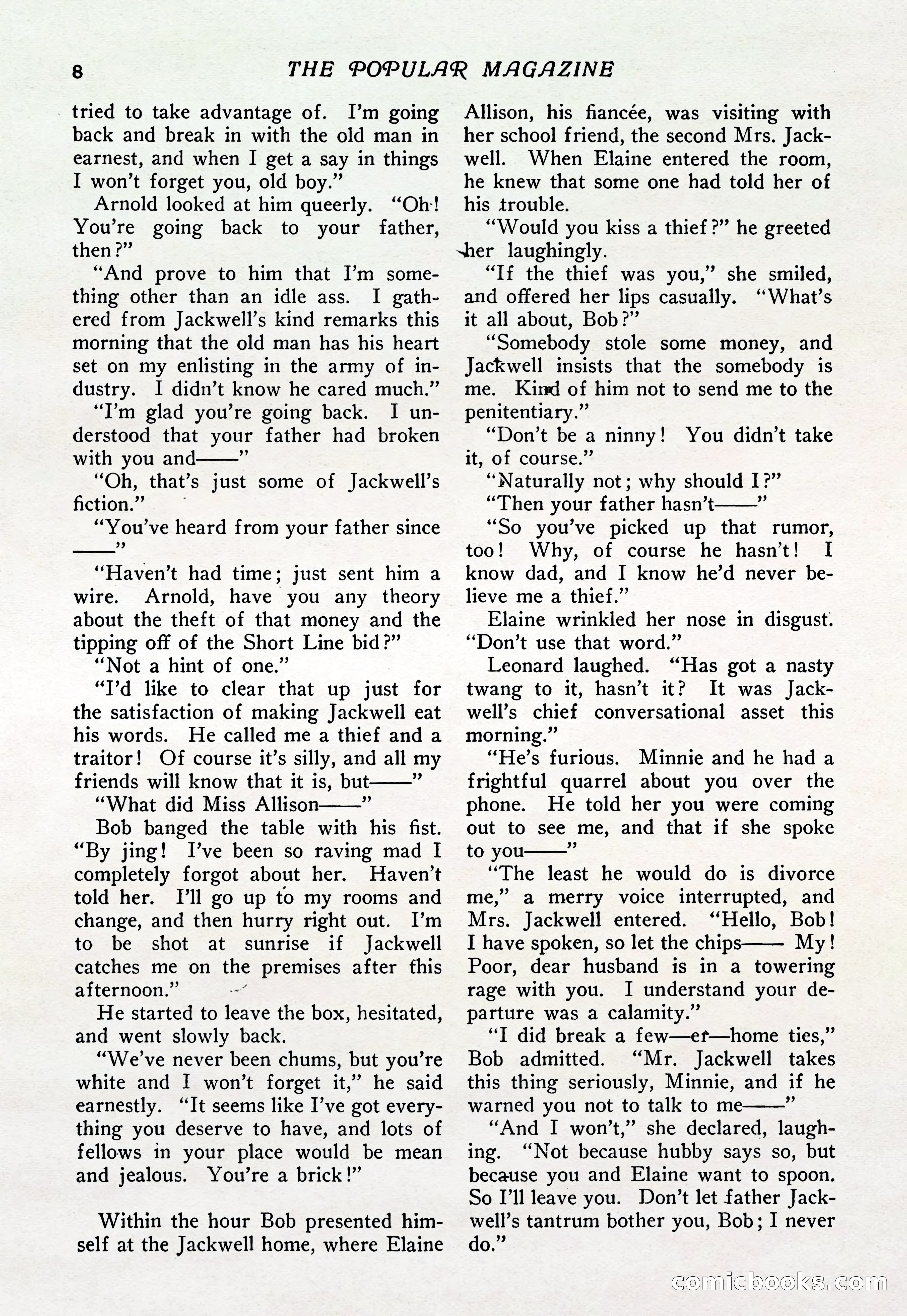 The Popular Magazine, Vol. 37, No. 6 — page 14 of 250