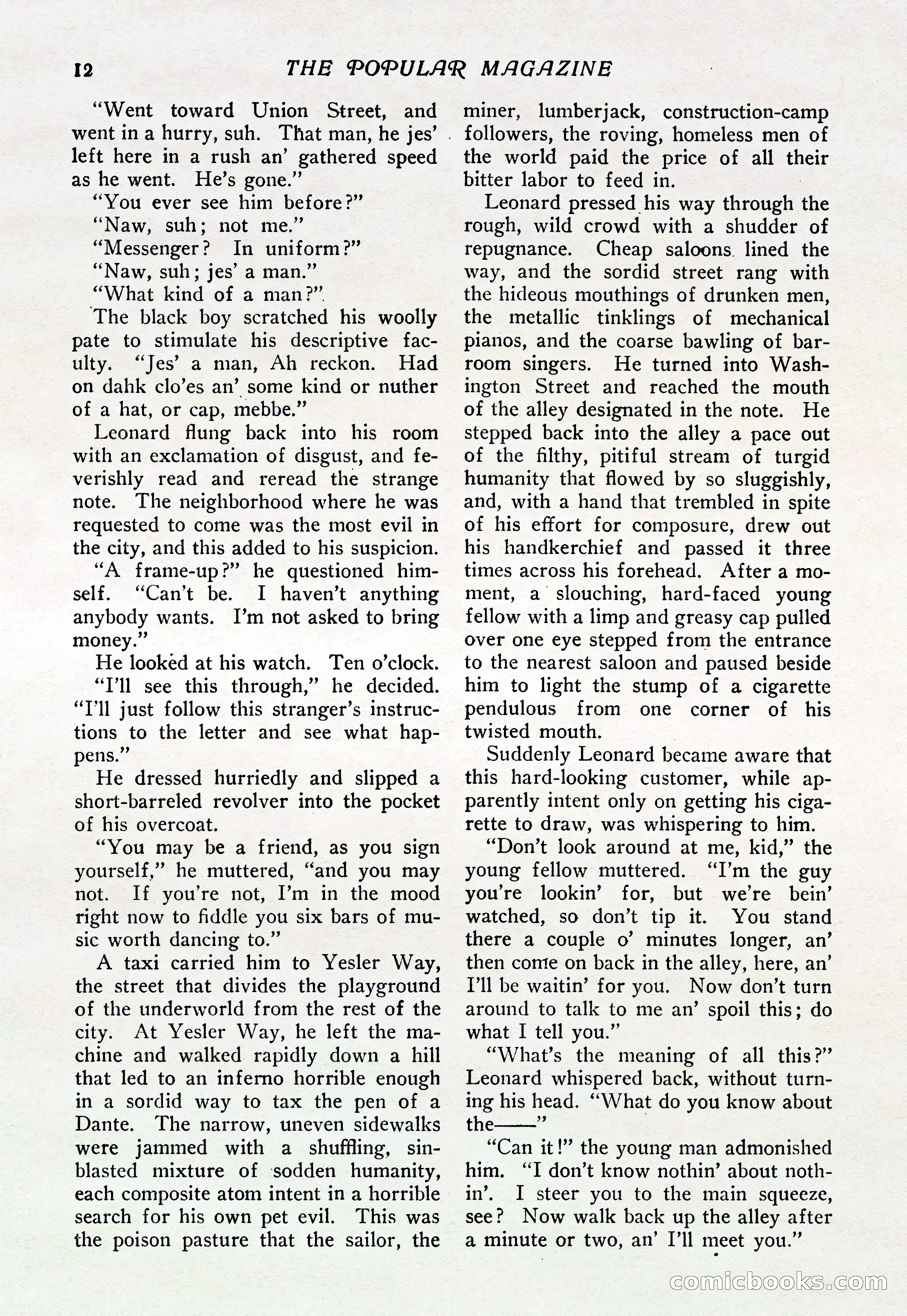 The Popular Magazine, Vol. 37, No. 6 — page 18 of 250