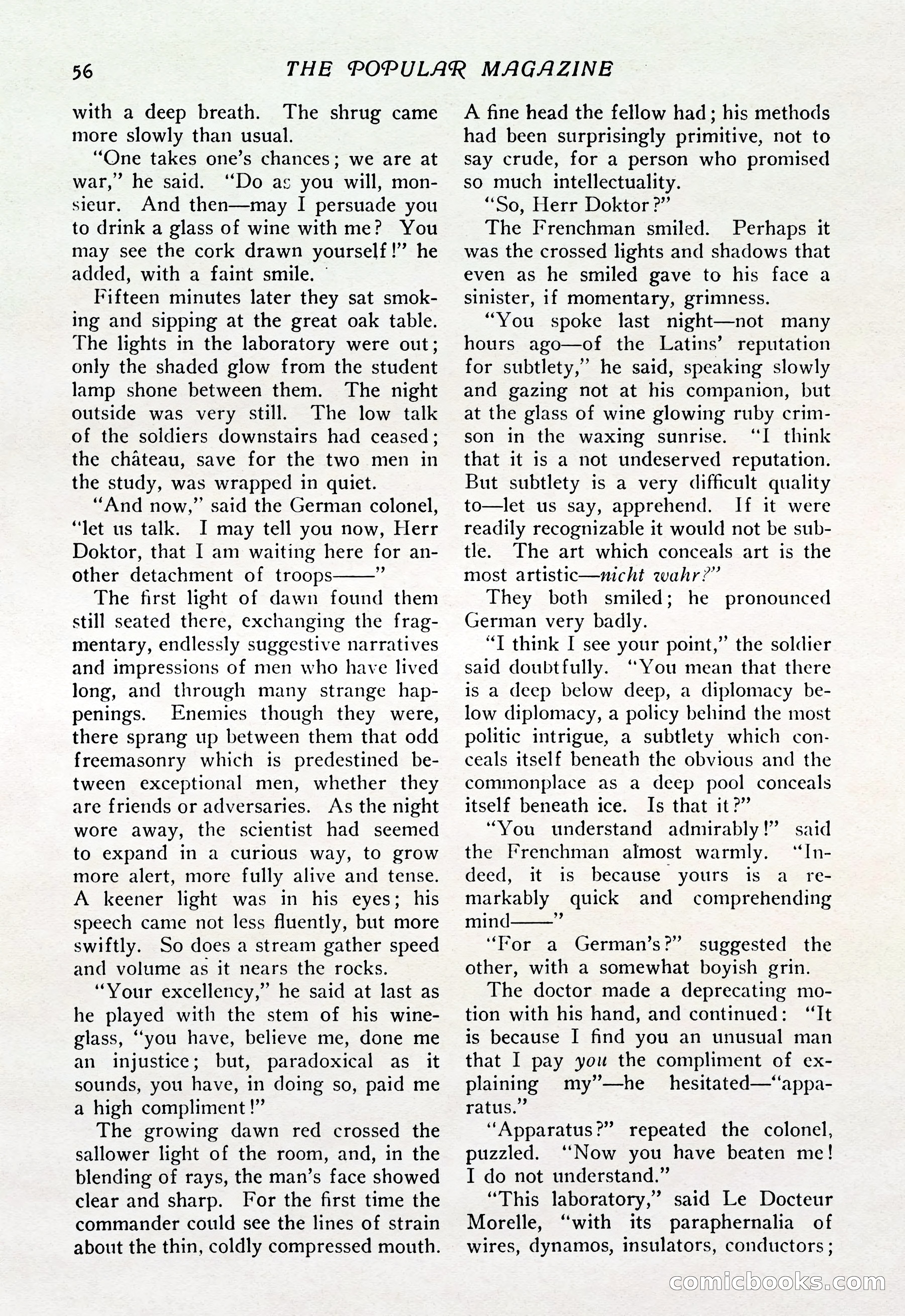 The Popular Magazine, Vol. 37, No. 6 — page 62 of 250